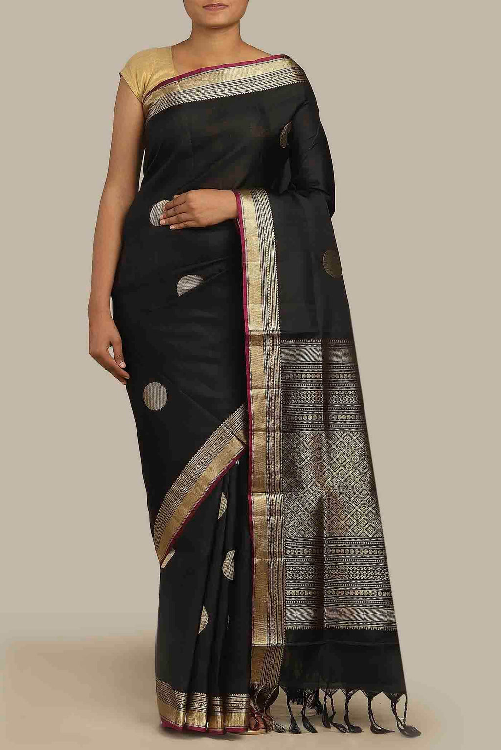 Black Soft Silk Saree
