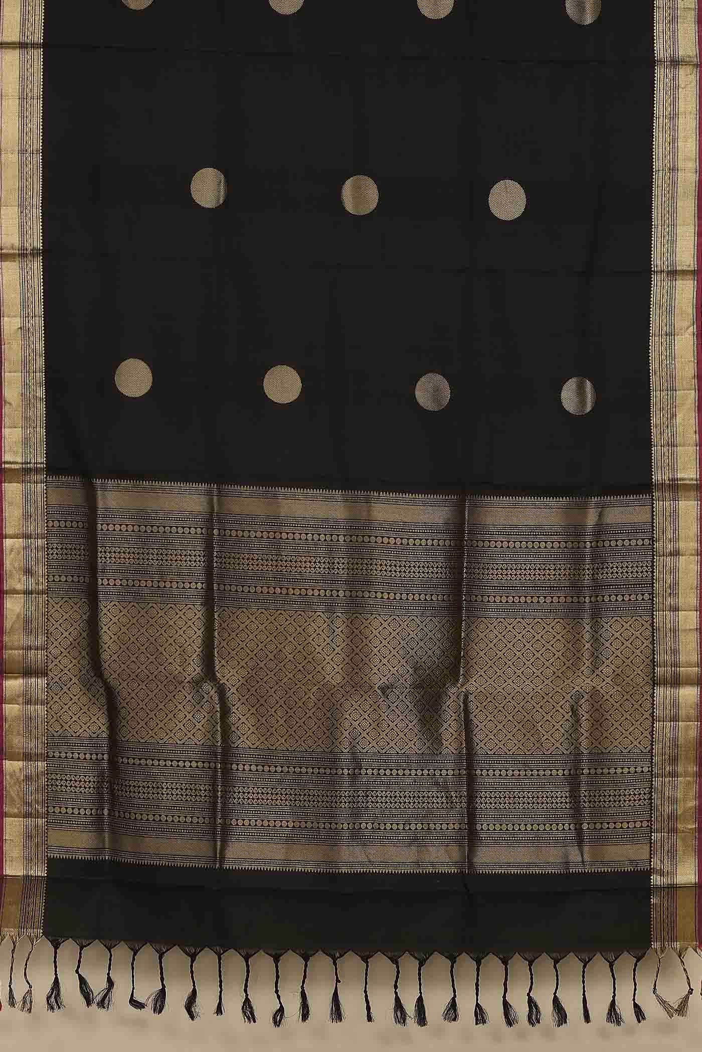 Black Soft Silk Saree