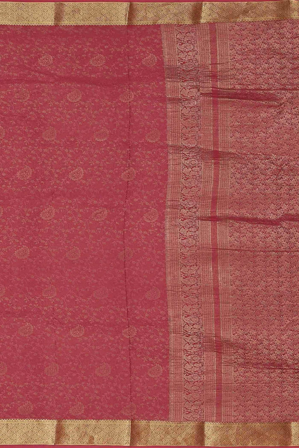 Coral Mysore Crepe Saree