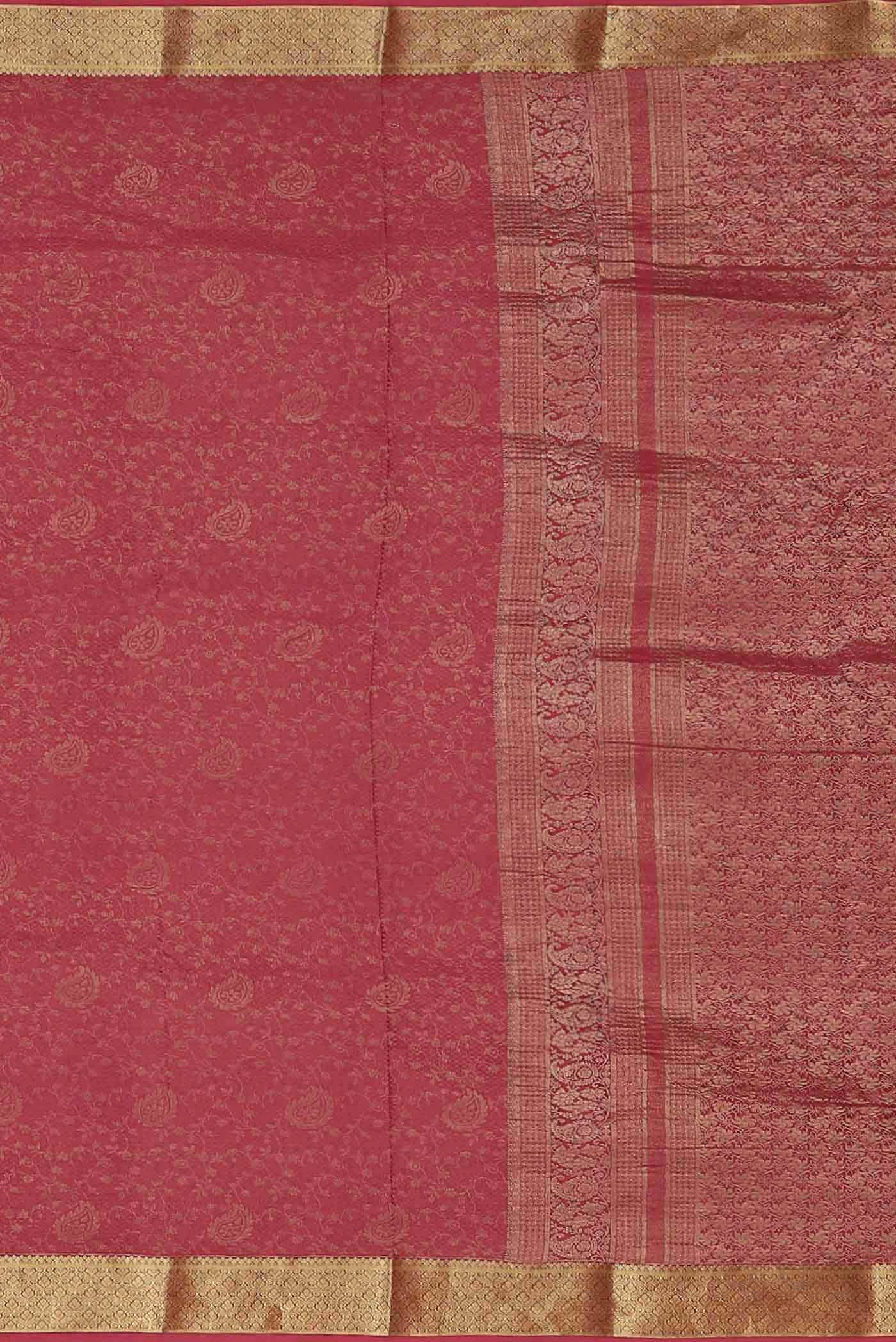 Coral Mysore Crepe Saree
