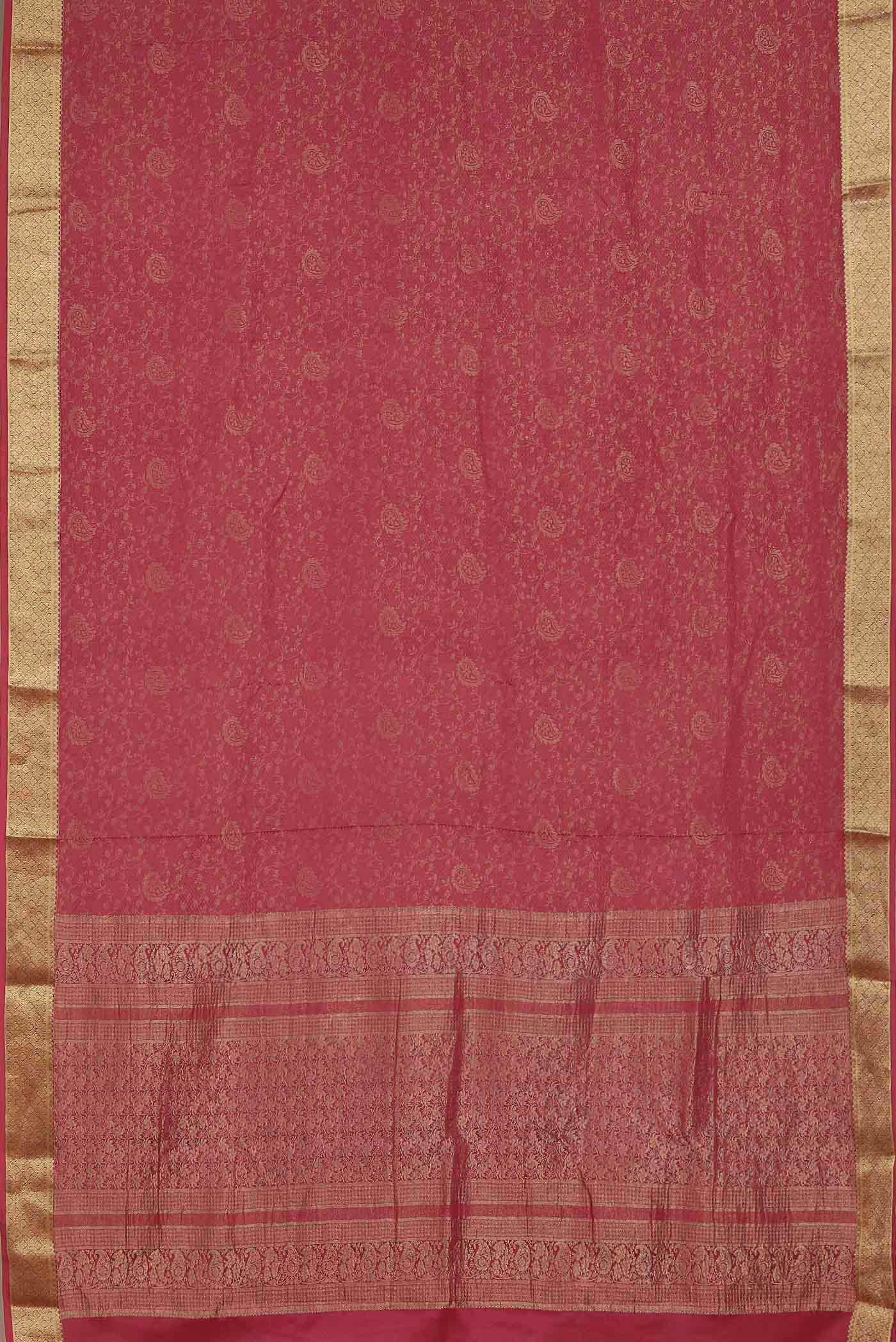 Coral Mysore Crepe Saree
