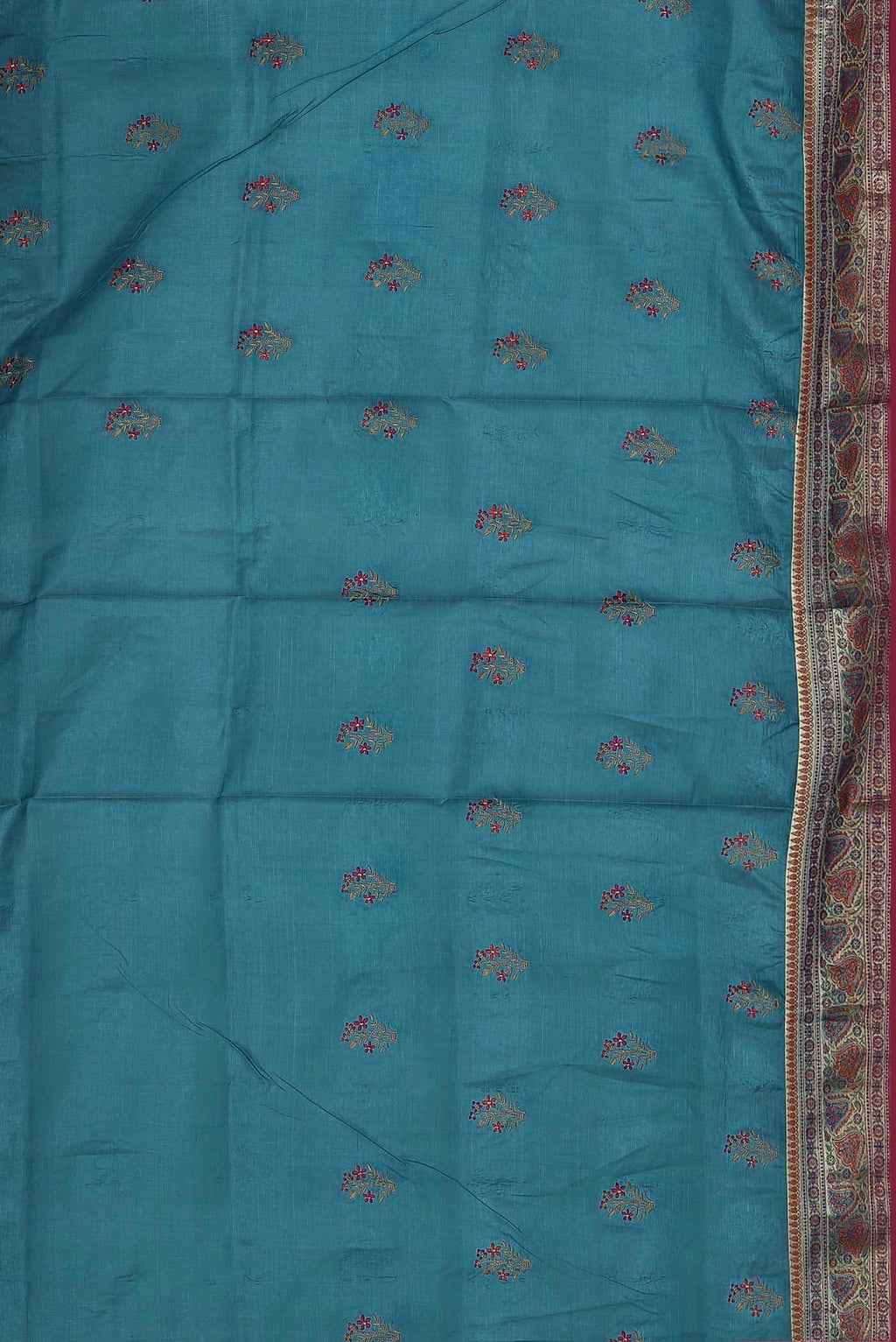 Blue Banarasi Tussar Silk Saree