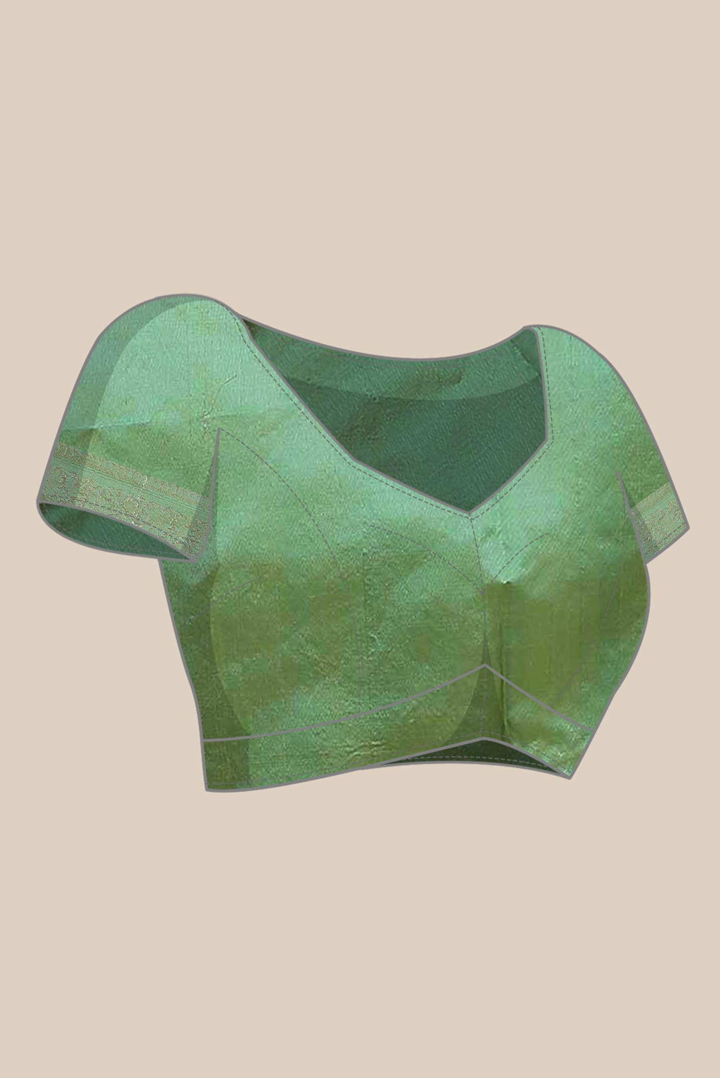 Green Banarasi Katan Silk Saree