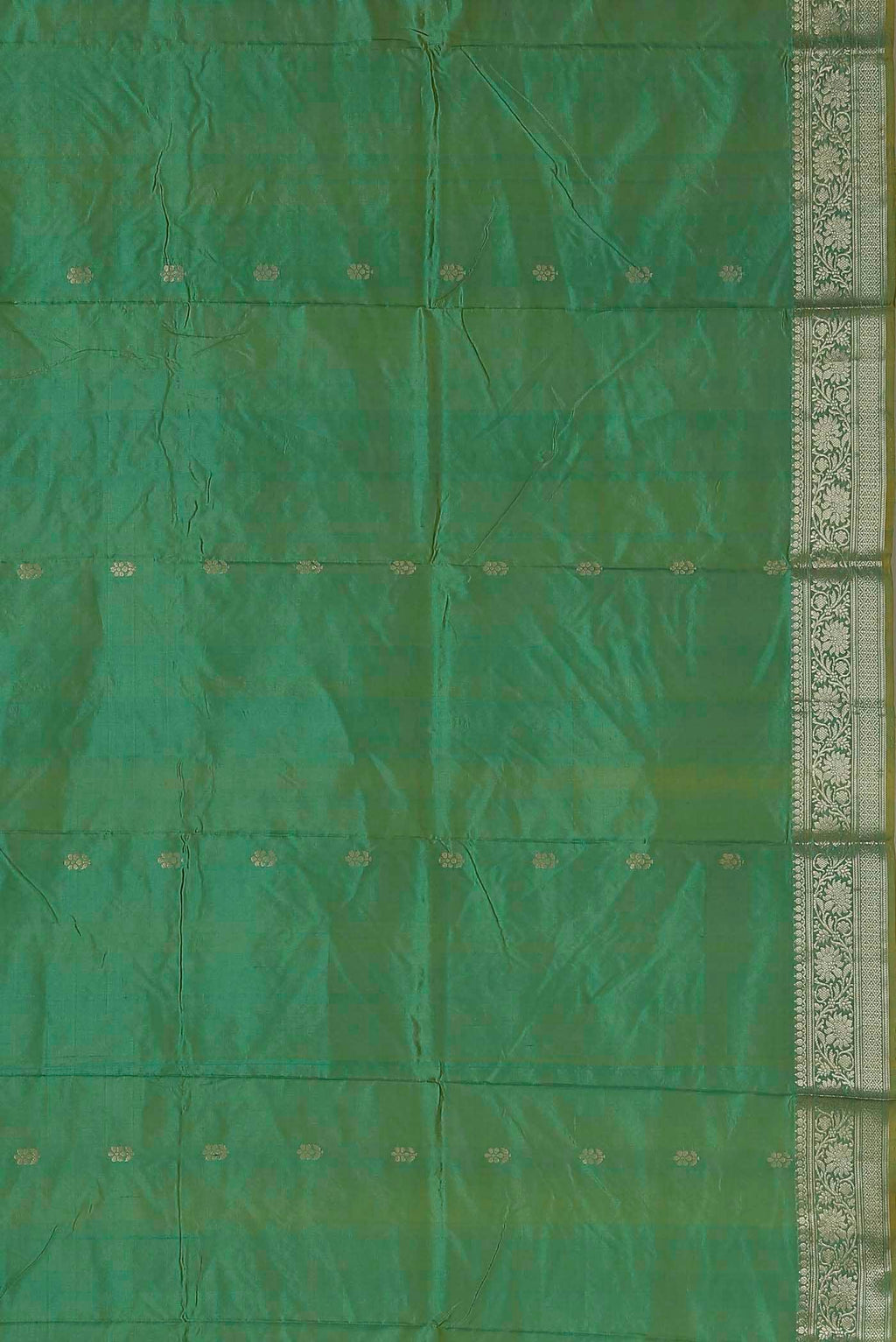 Green Banarasi Katan Silk Saree