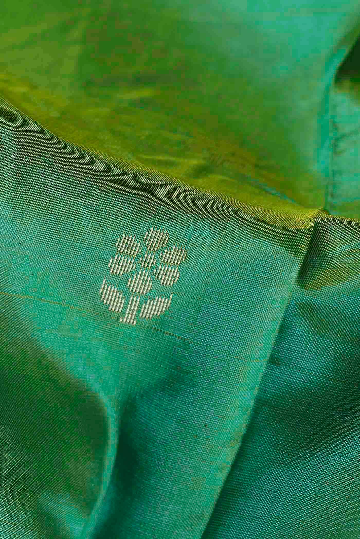 Green Banarasi Katan Silk Saree