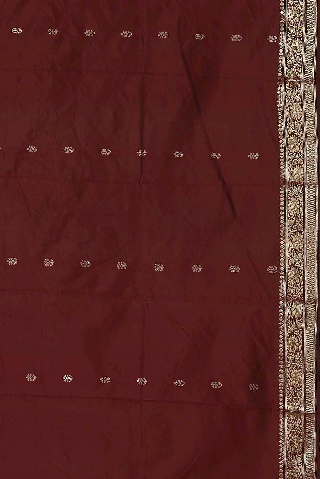 Maroon Banarasi Katan Silk Saree