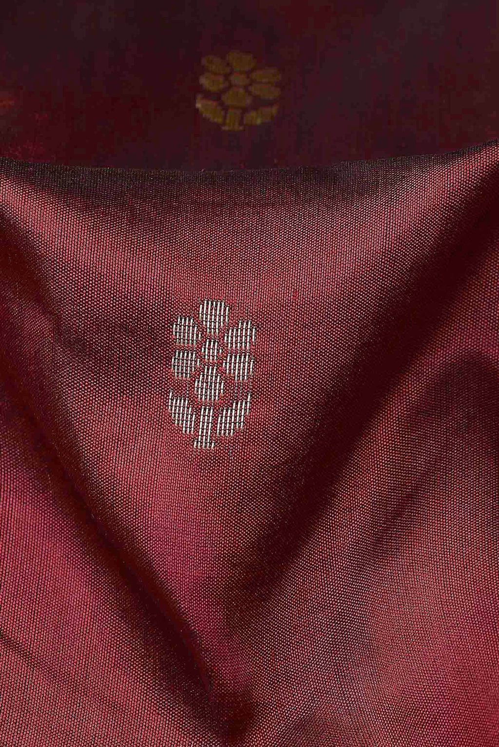 Maroon Banarasi Katan Silk Saree