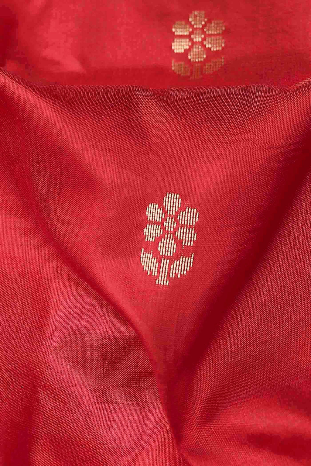 Red Banarasi Katan Silk Saree