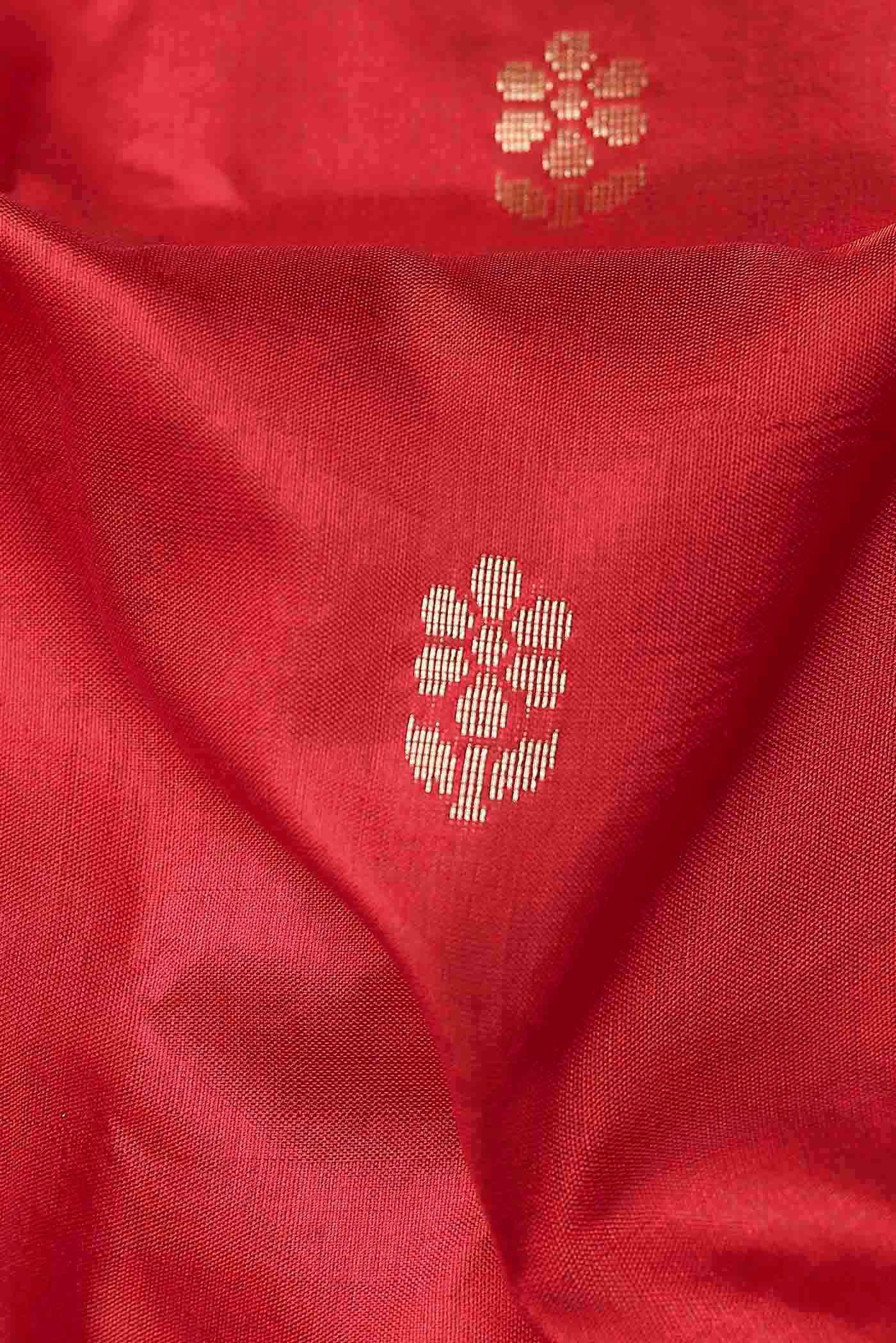 Red Banarasi Katan Silk Saree