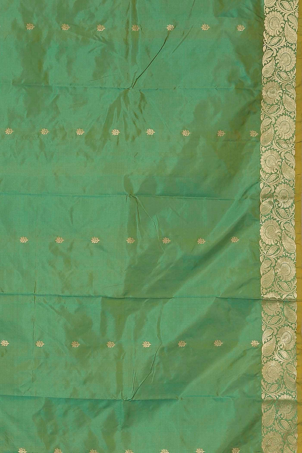 Green Banarasi Katan Silk Saree