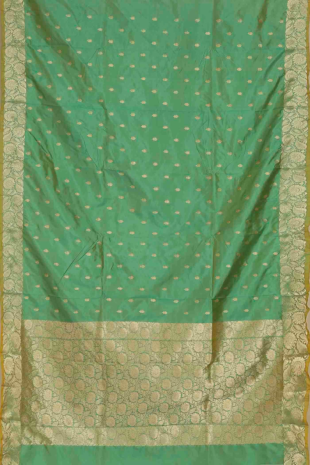 Green Banarasi Katan Silk Saree
