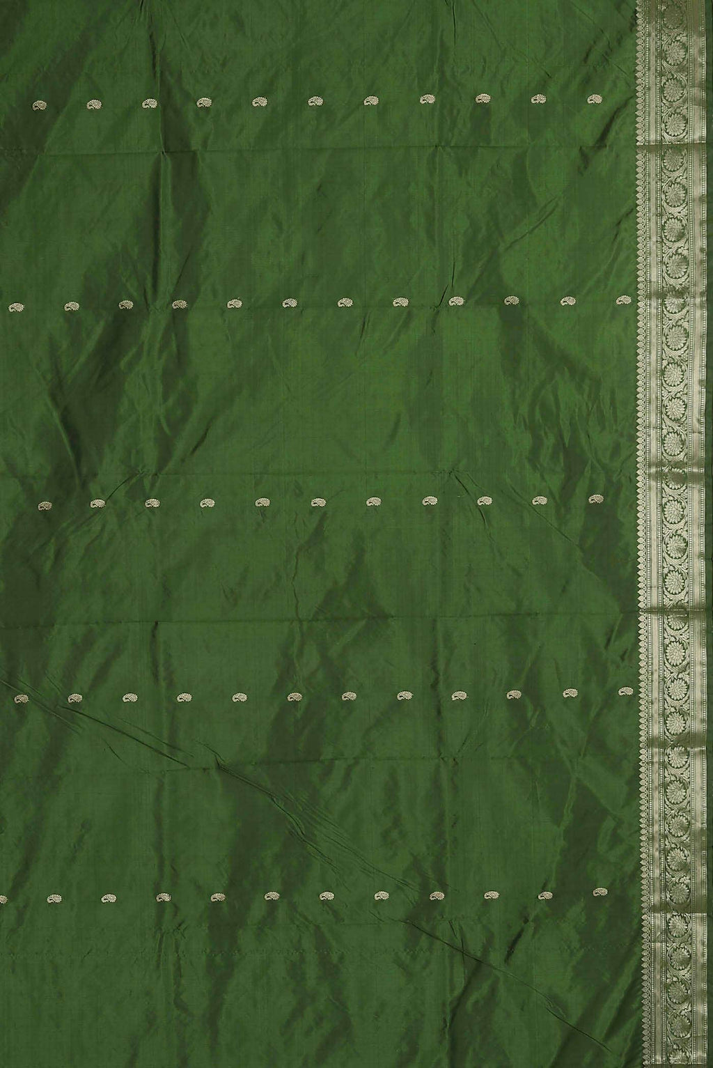 Green Banarasi Katan Silk Saree