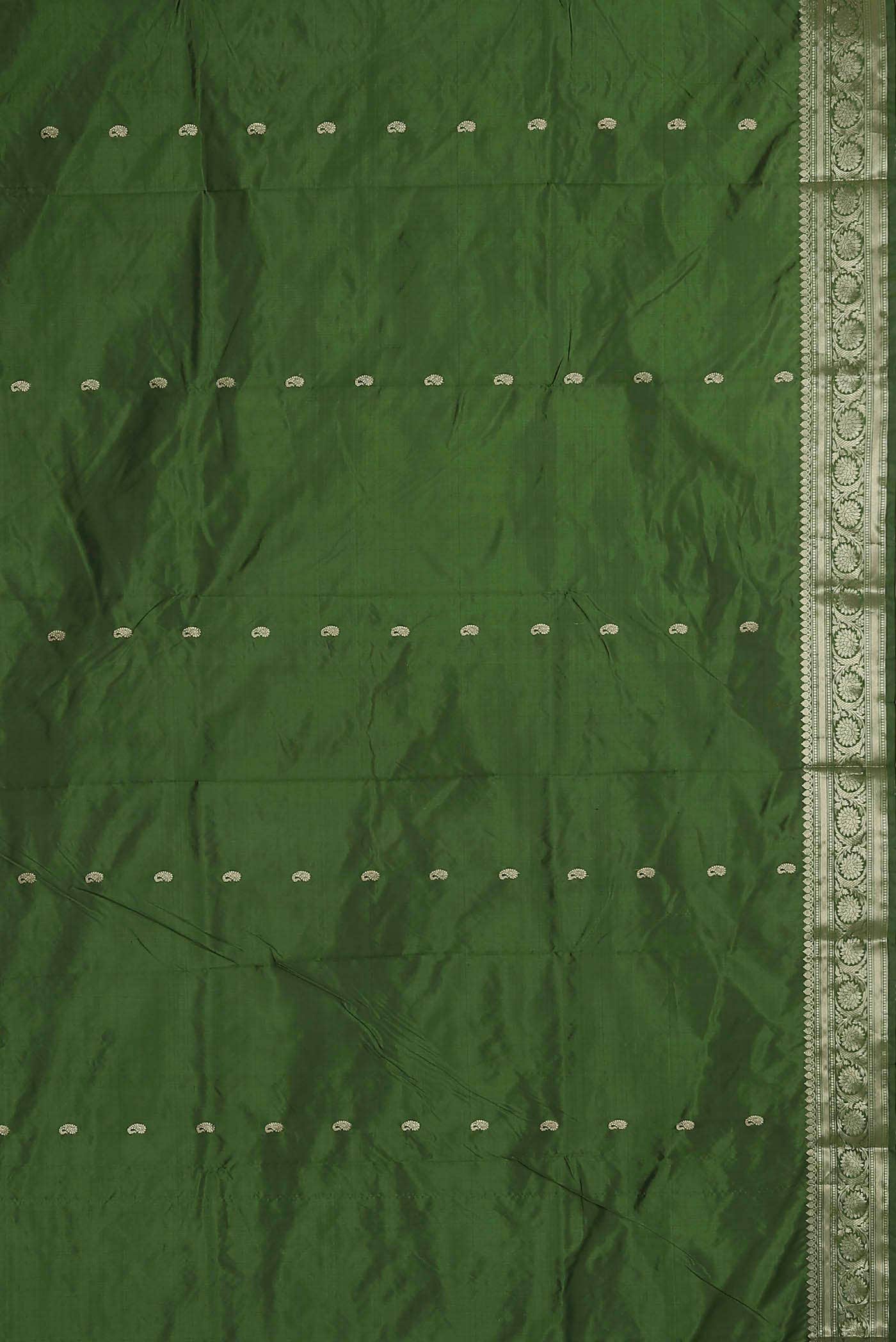 Green Banarasi Katan Silk Saree