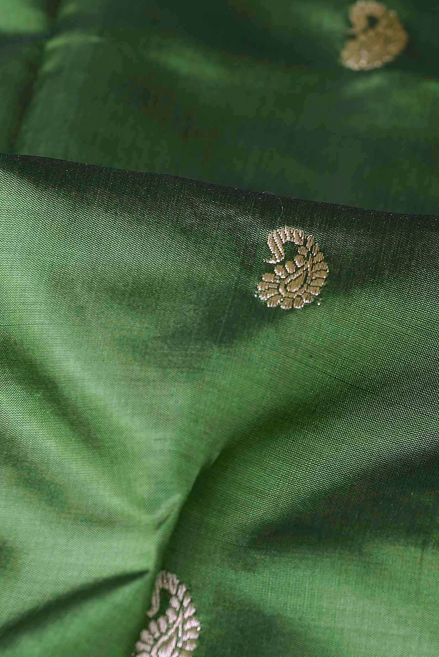 Green Banarasi Katan Silk Saree