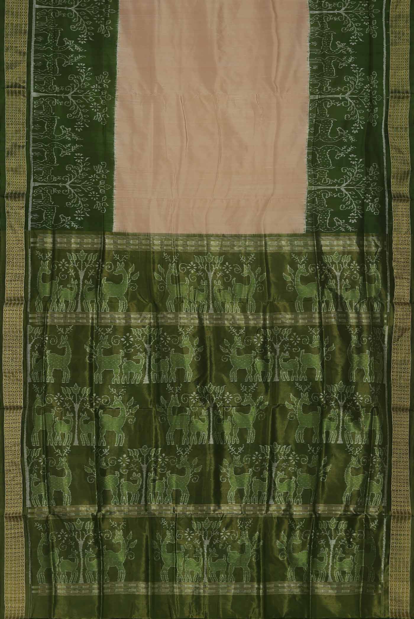 Sandal Orissa Silk Saree