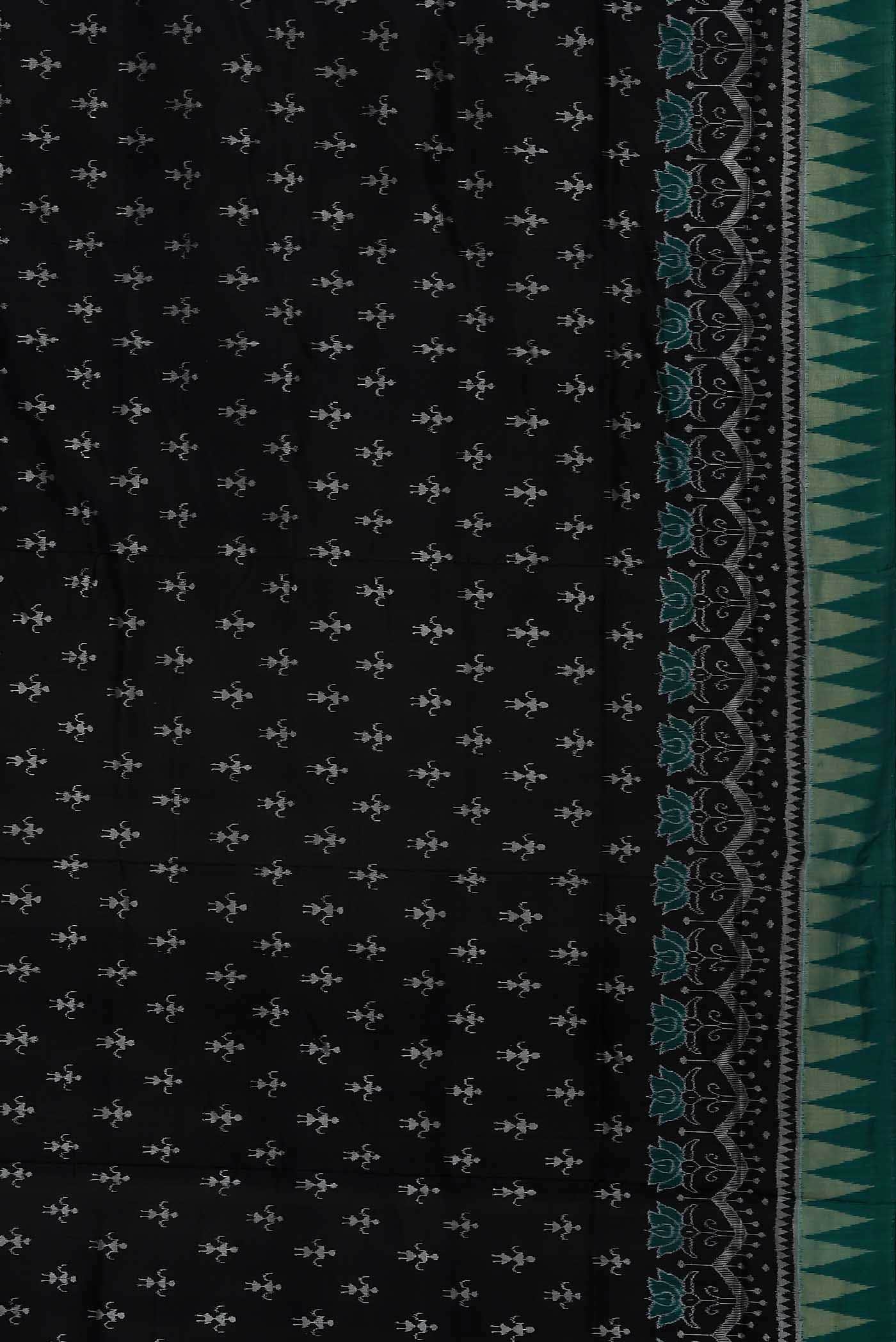 Black Orissa Silk Saree