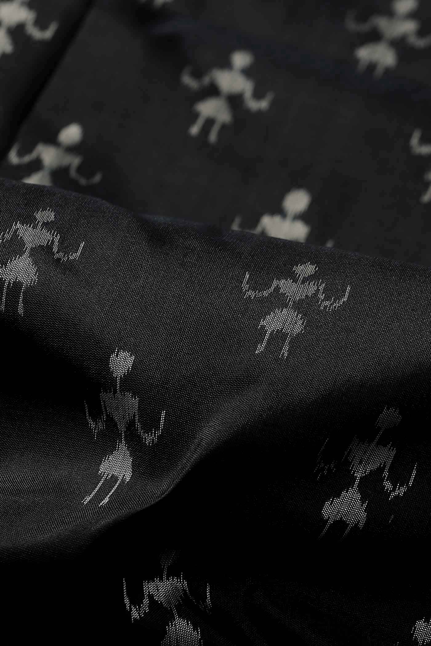 Black Orissa Silk Saree