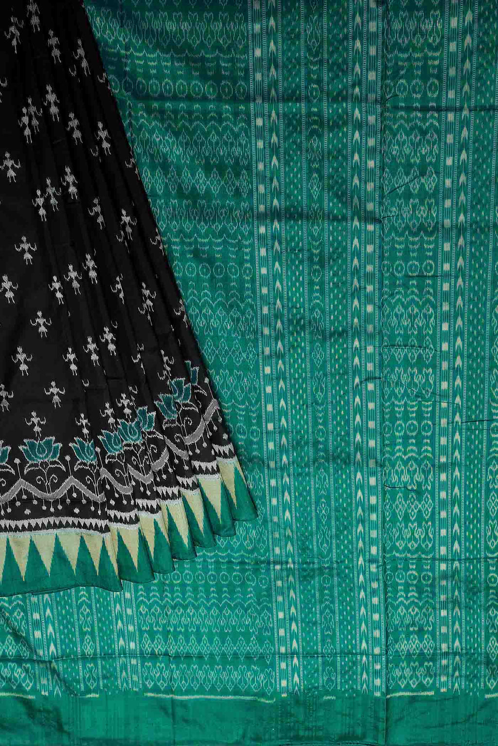 Black Orissa Silk Saree