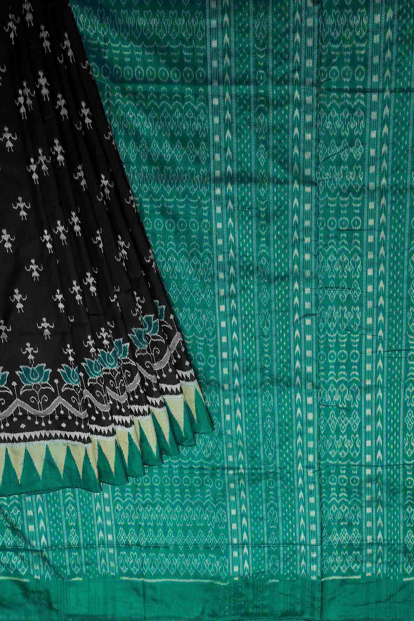 Black Orissa Silk Saree