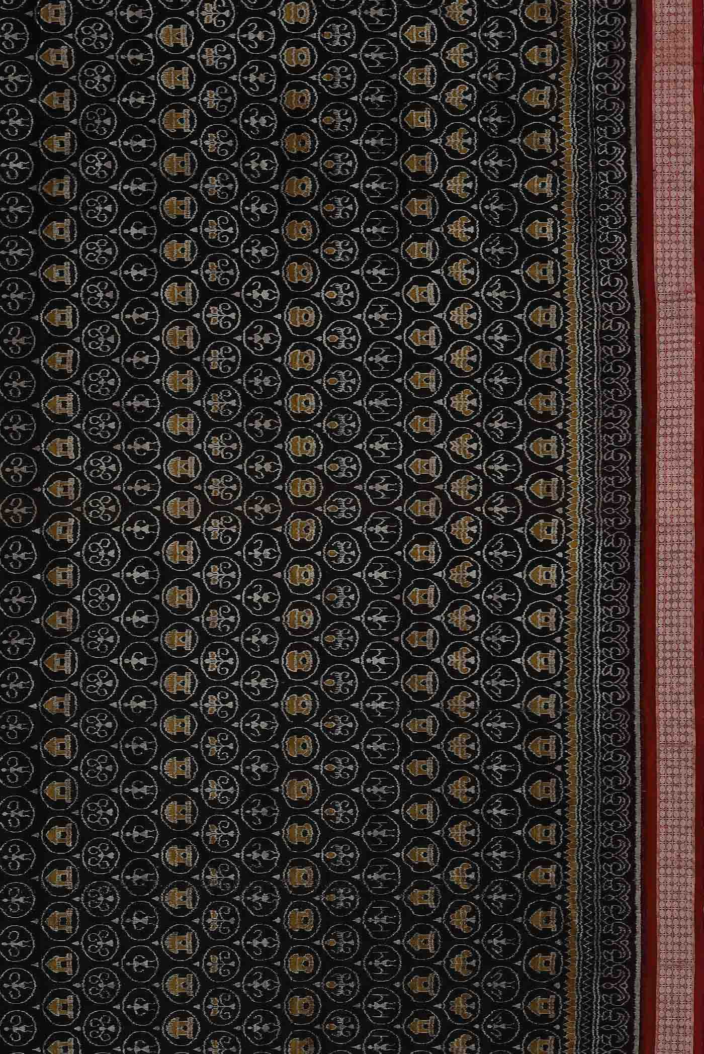Black Orissa Silk Saree