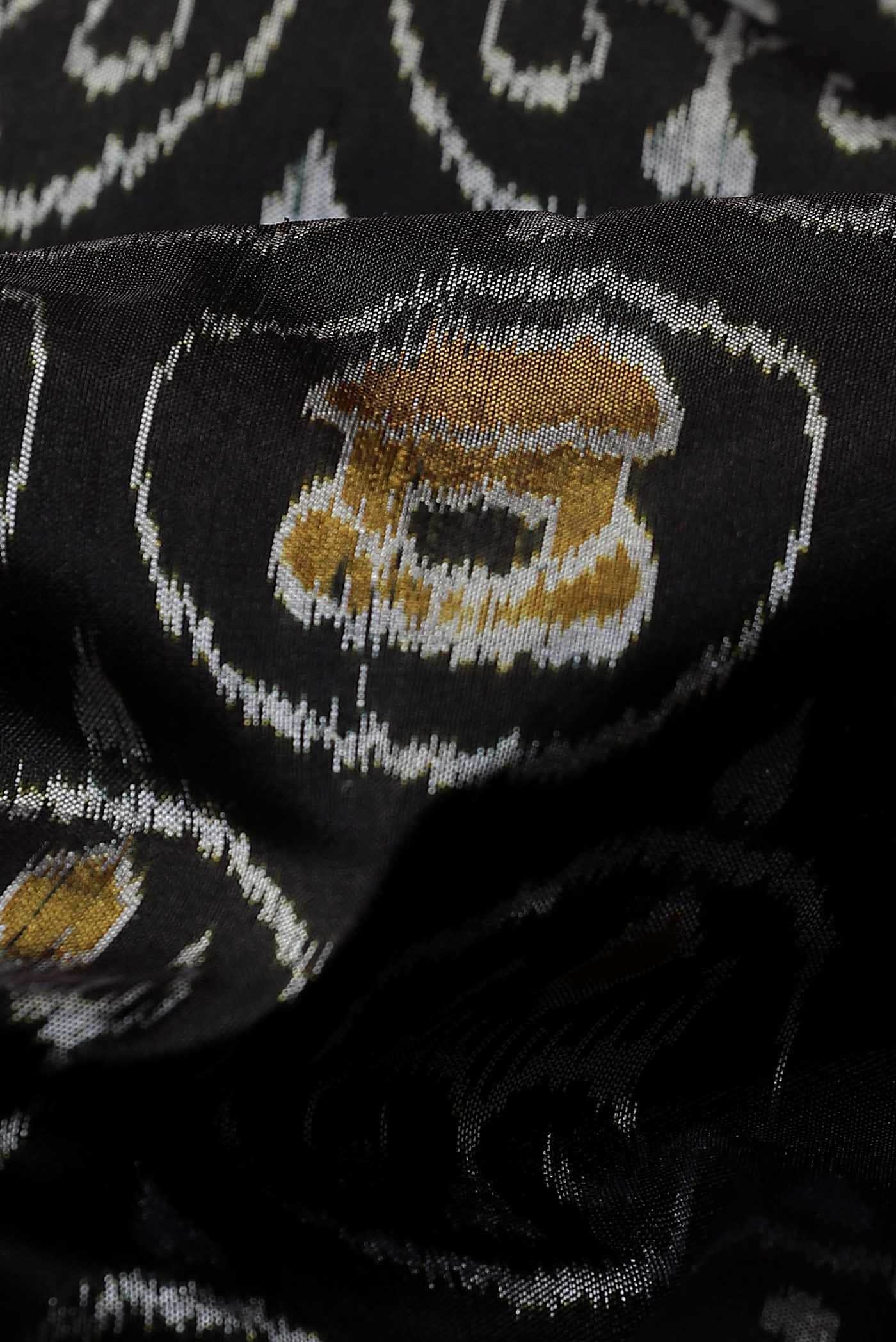 Black Orissa Silk Saree