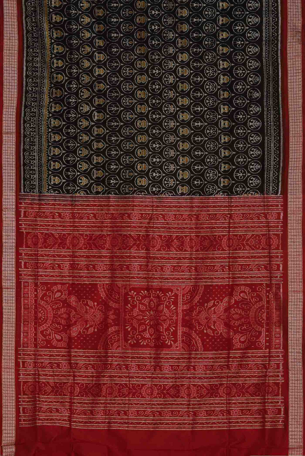 Black Orissa Silk Saree