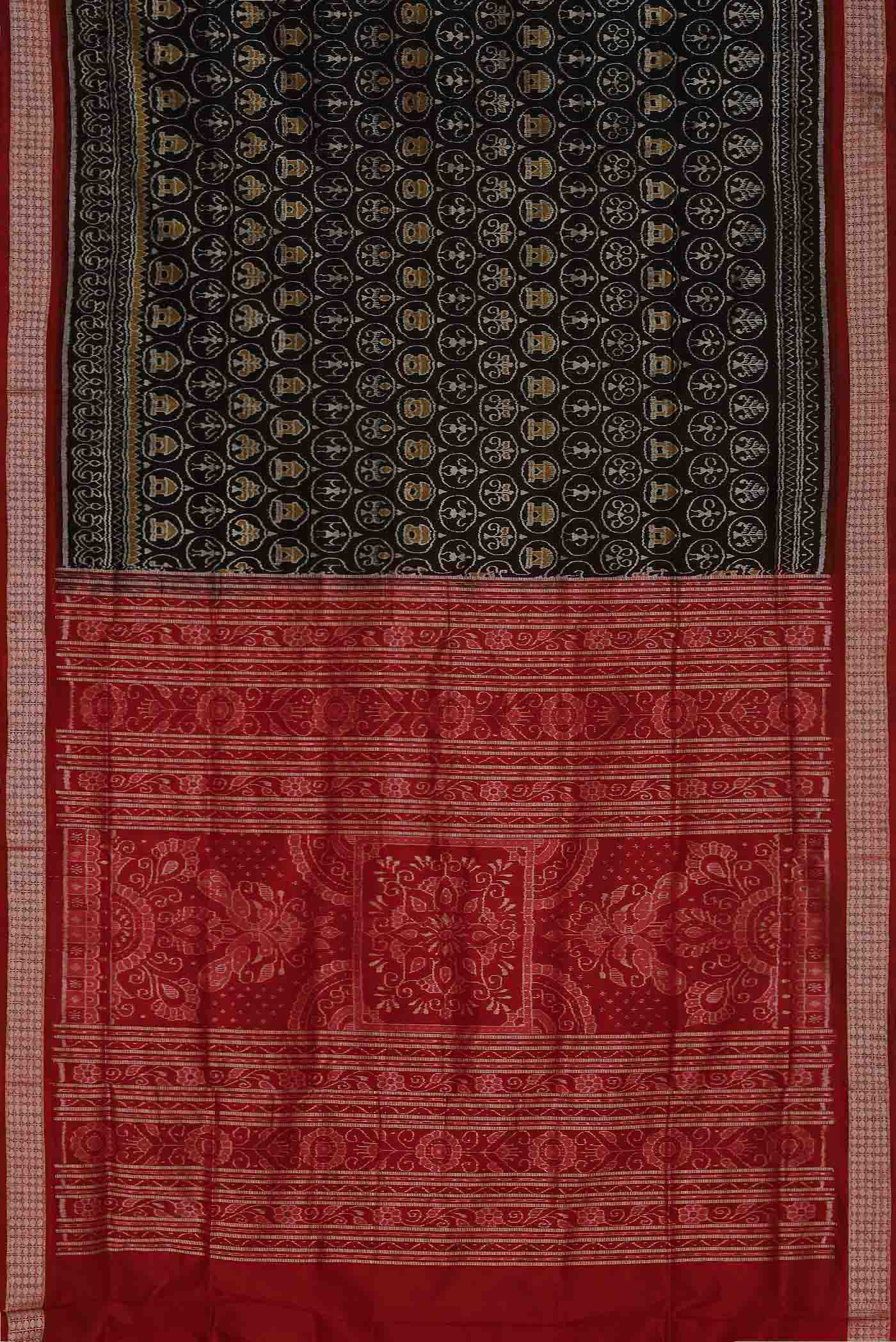 Black Orissa Silk Saree