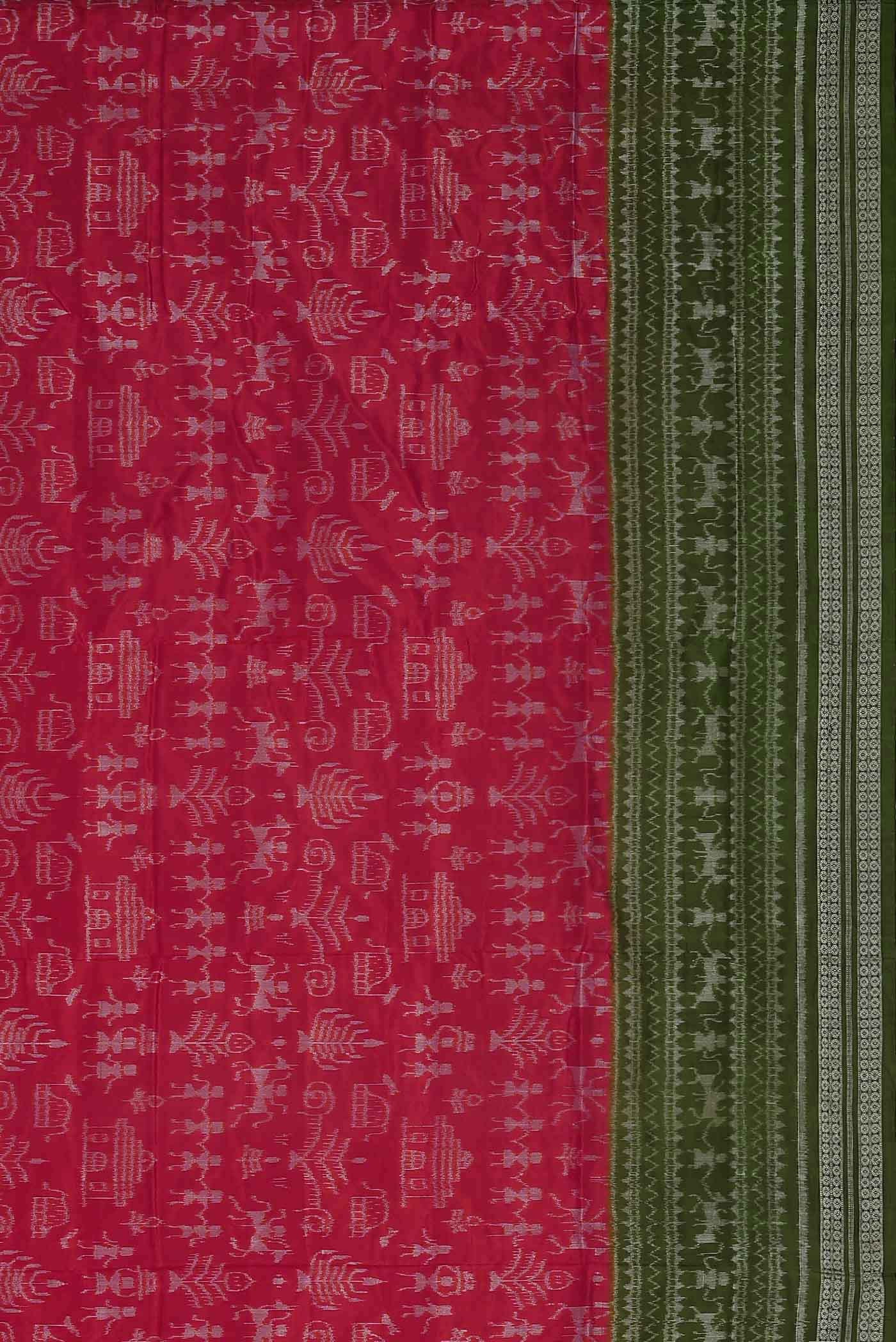 Pink Orissa Silk Saree
