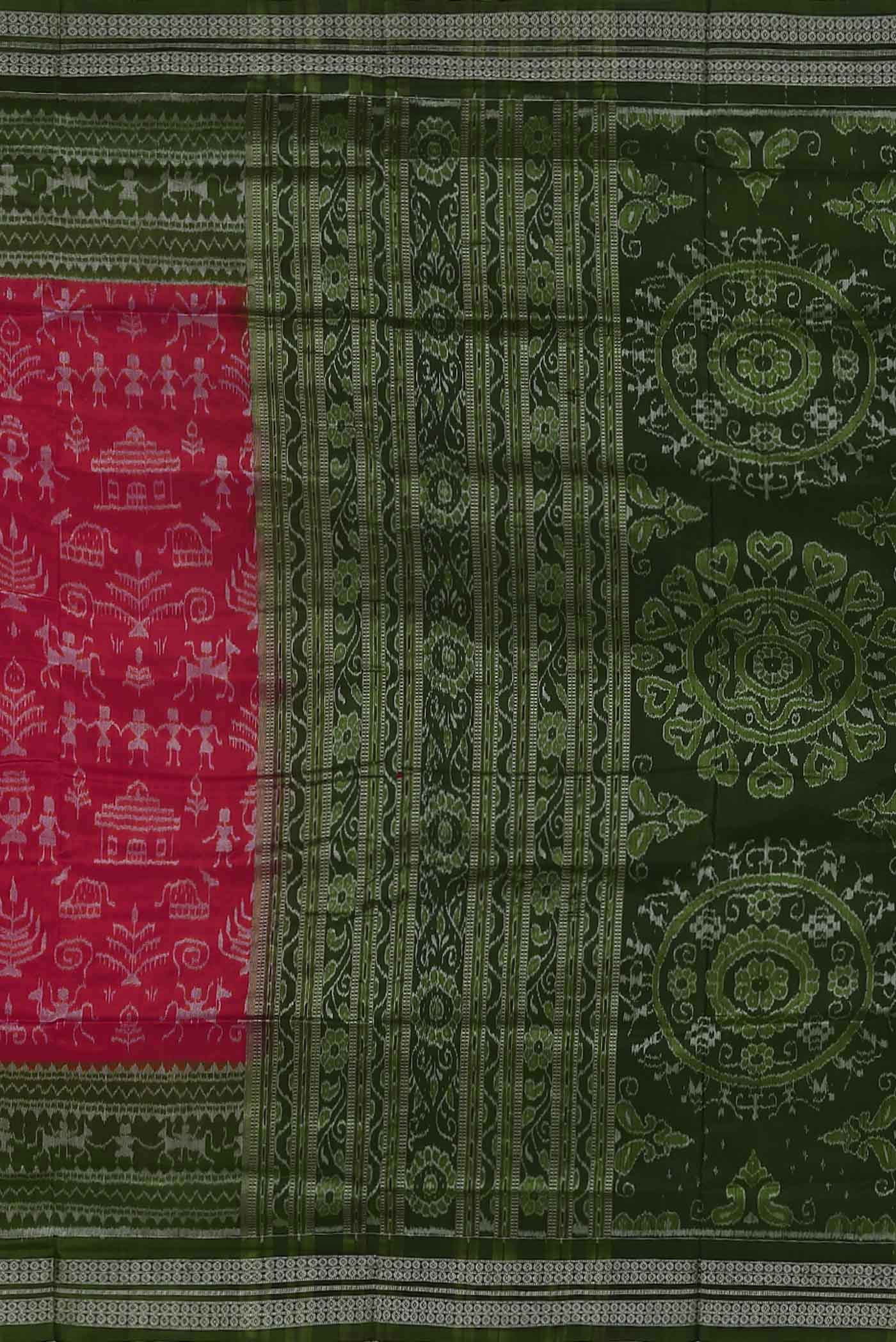 Pink Orissa Silk Saree