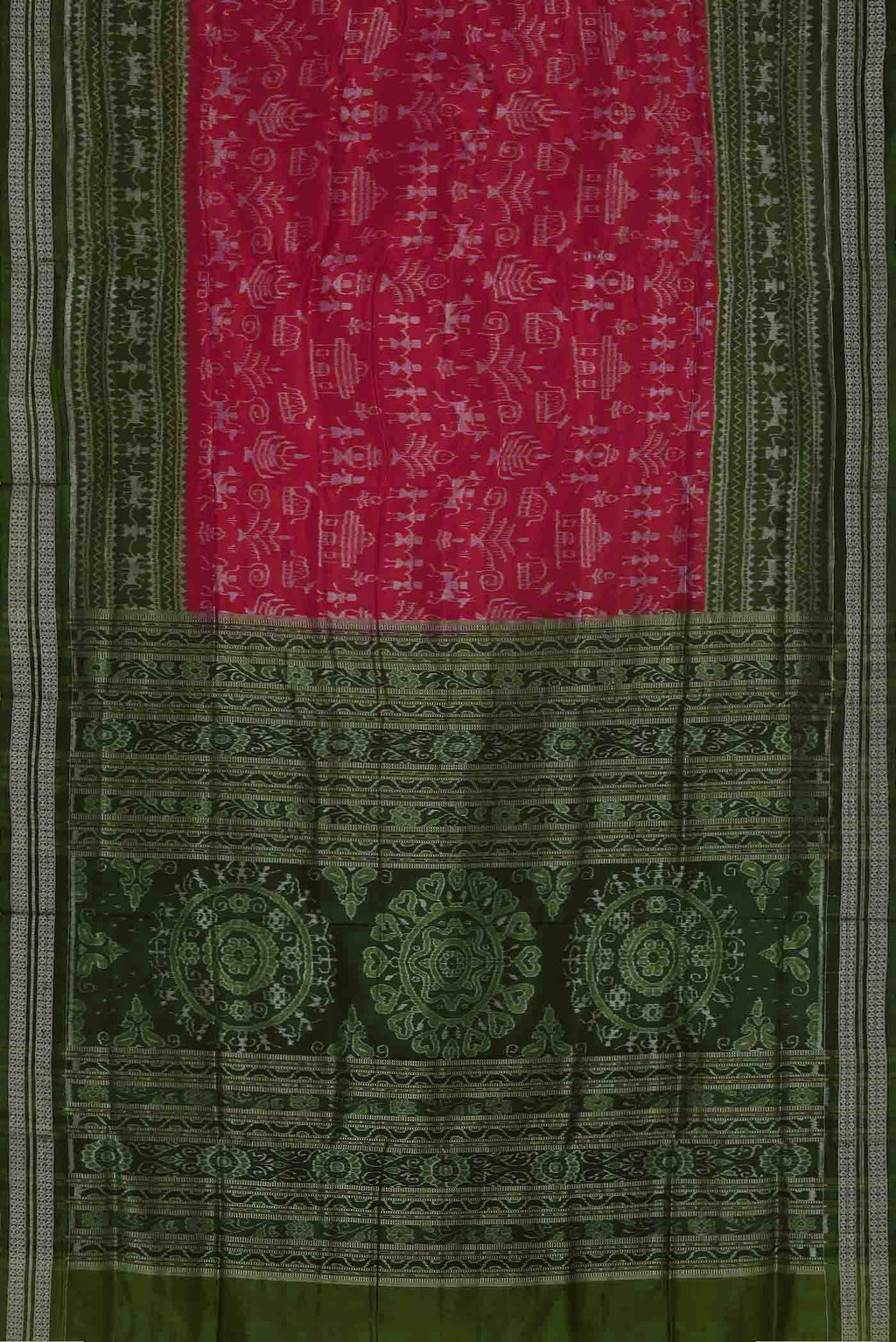 Pink Orissa Silk Saree
