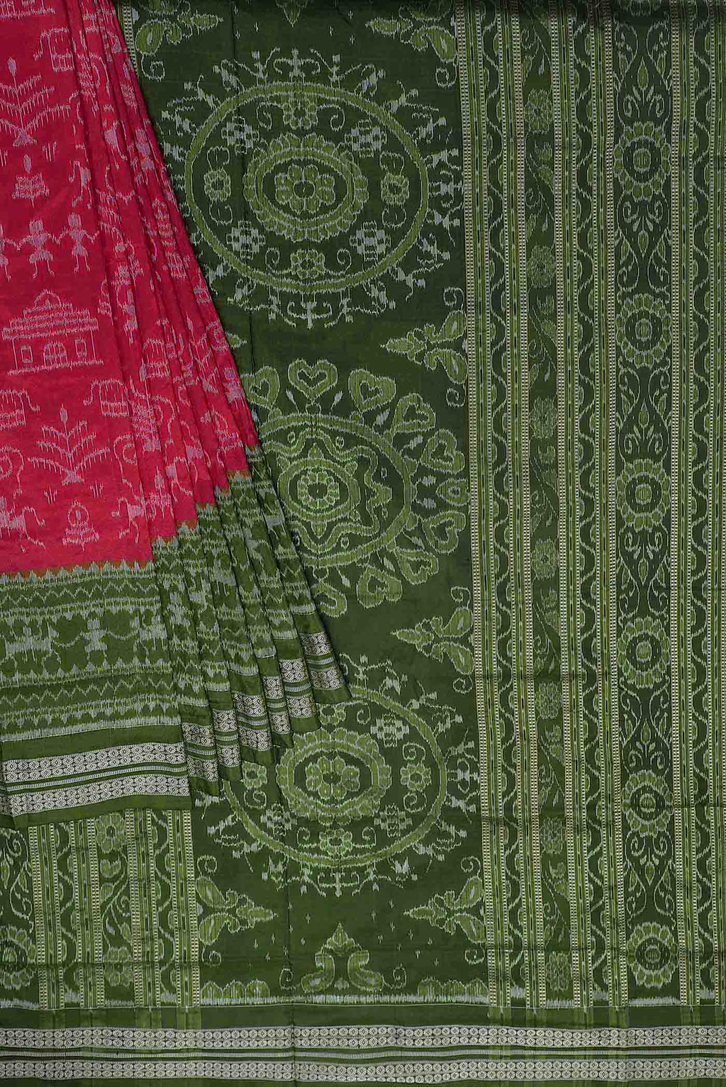 Pink Orissa Silk Saree