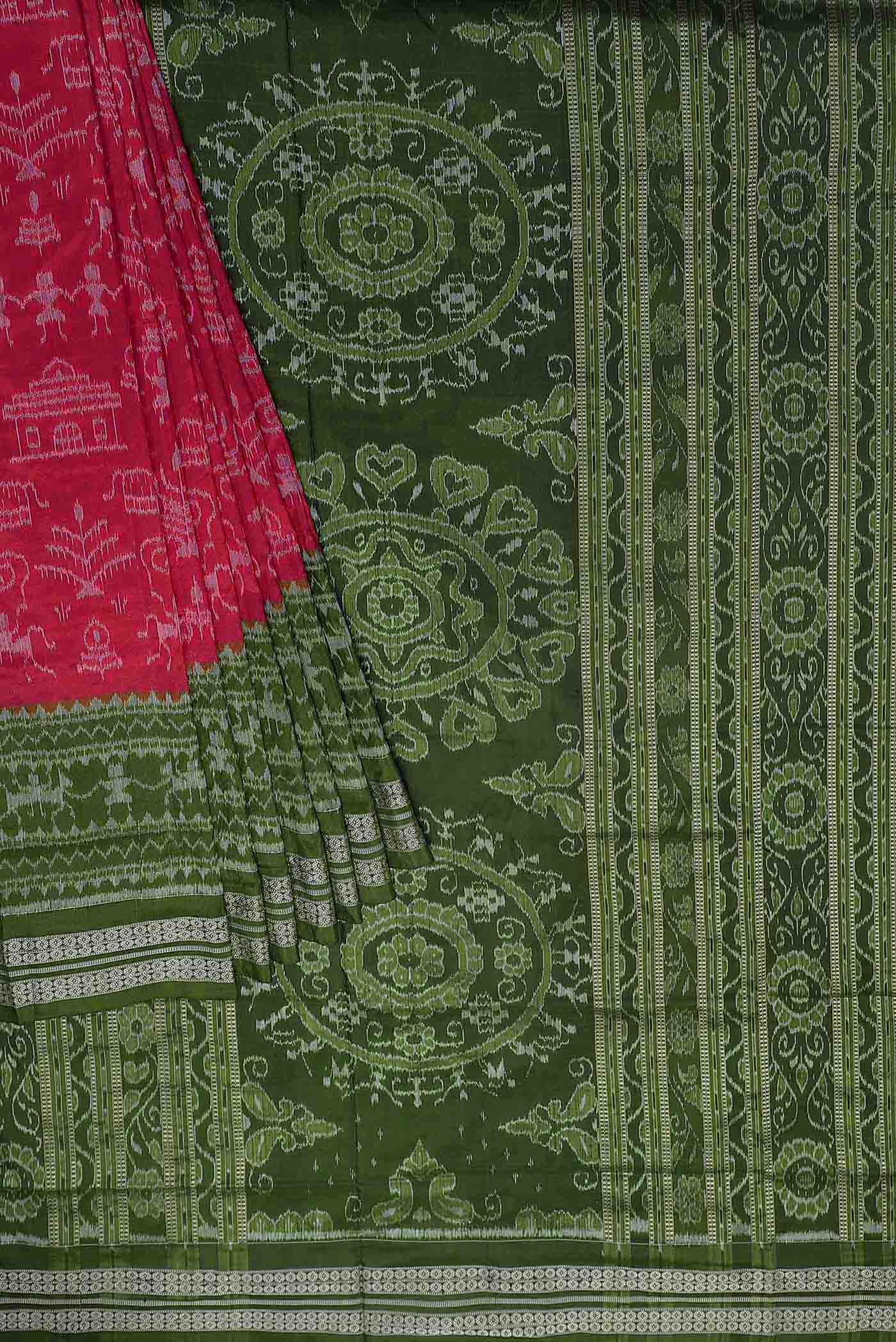 Pink Orissa Silk Saree
