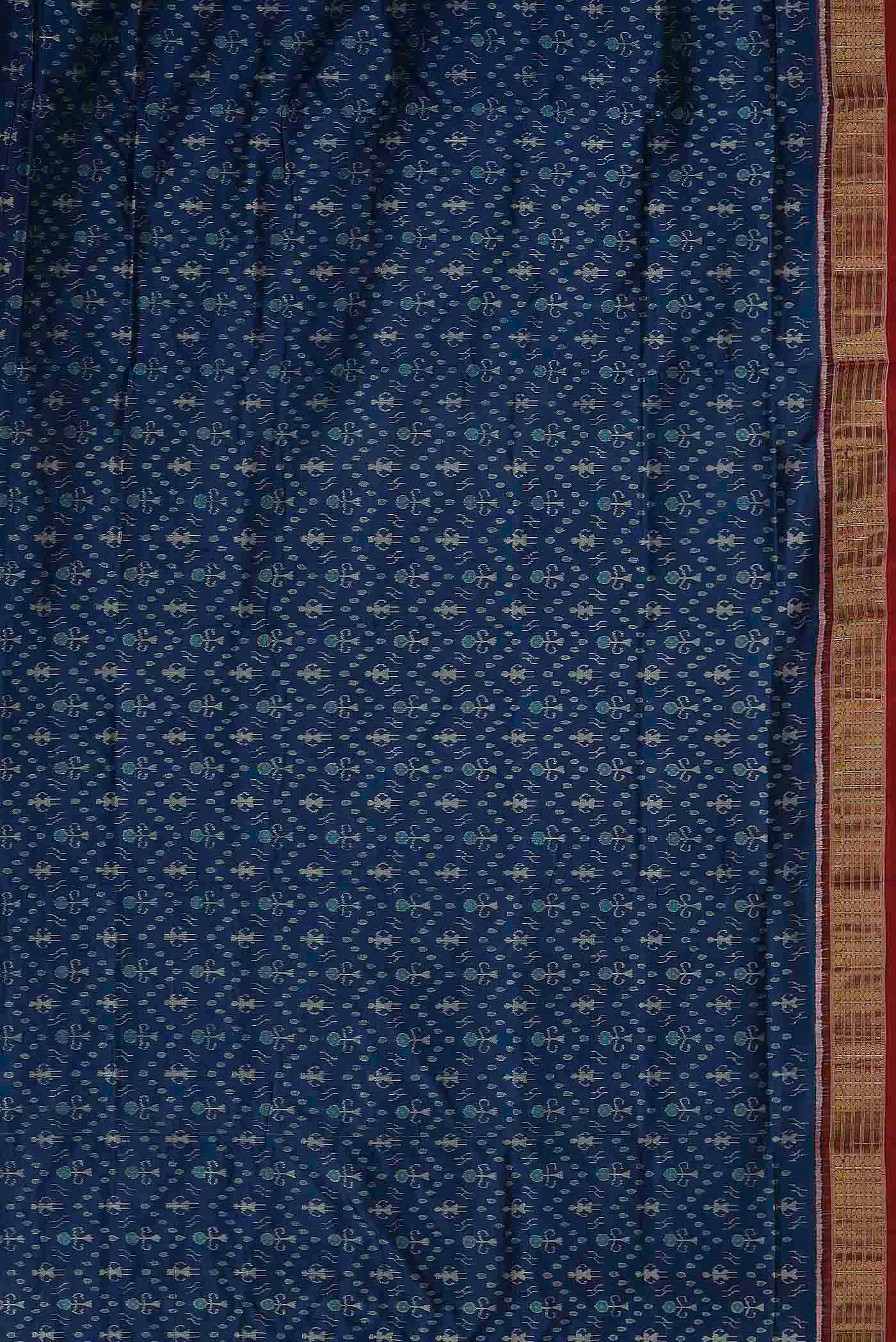 Blue Orissa Silk Saree