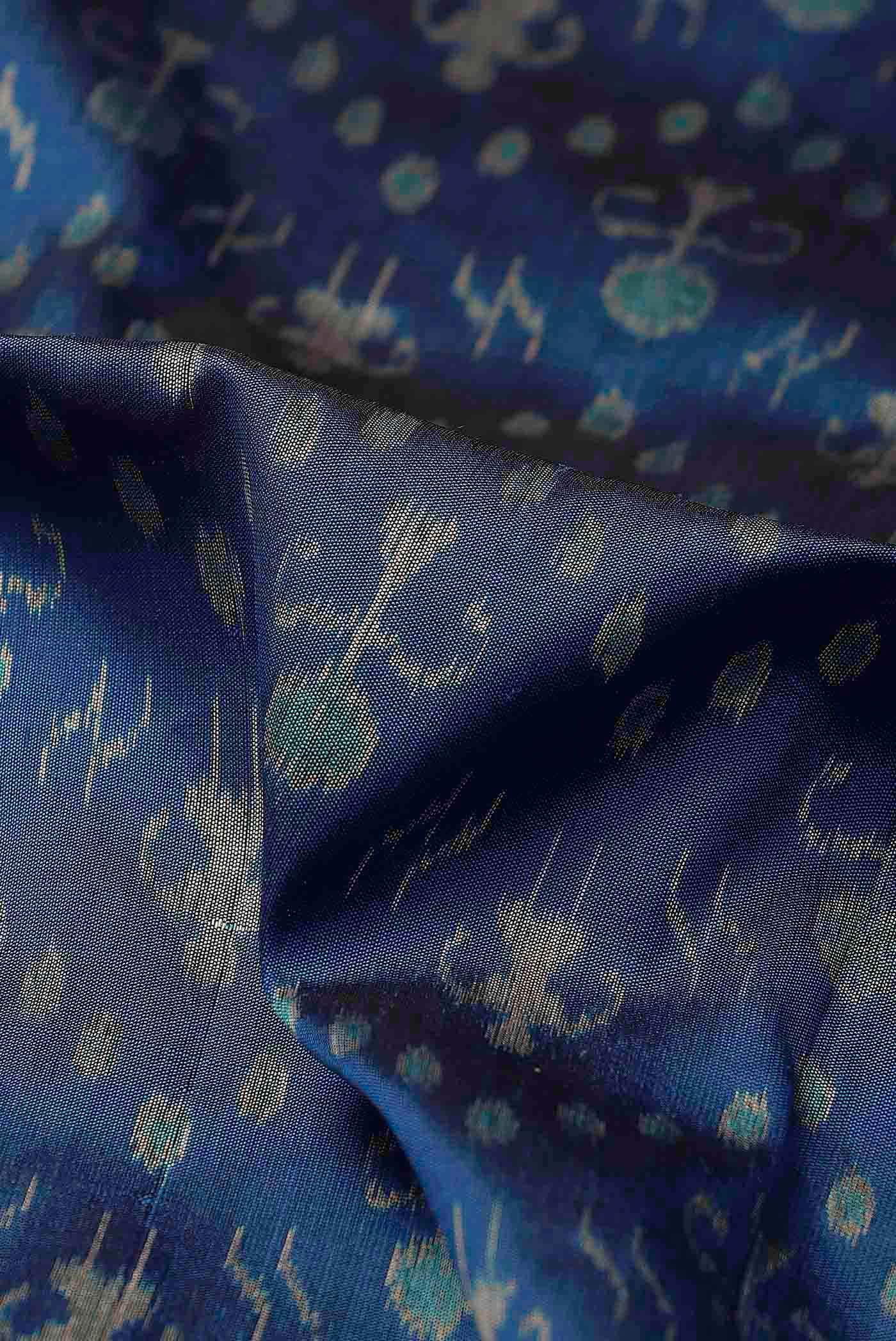 Blue Orissa Silk Saree