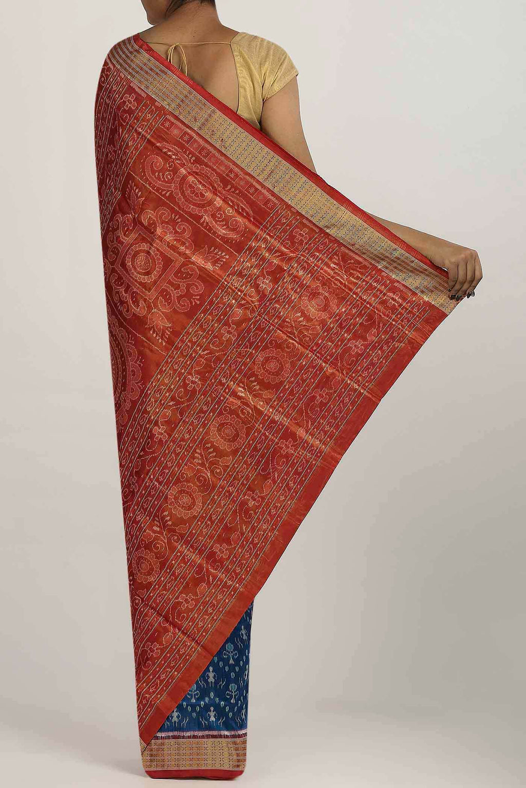 Blue Orissa Silk Saree