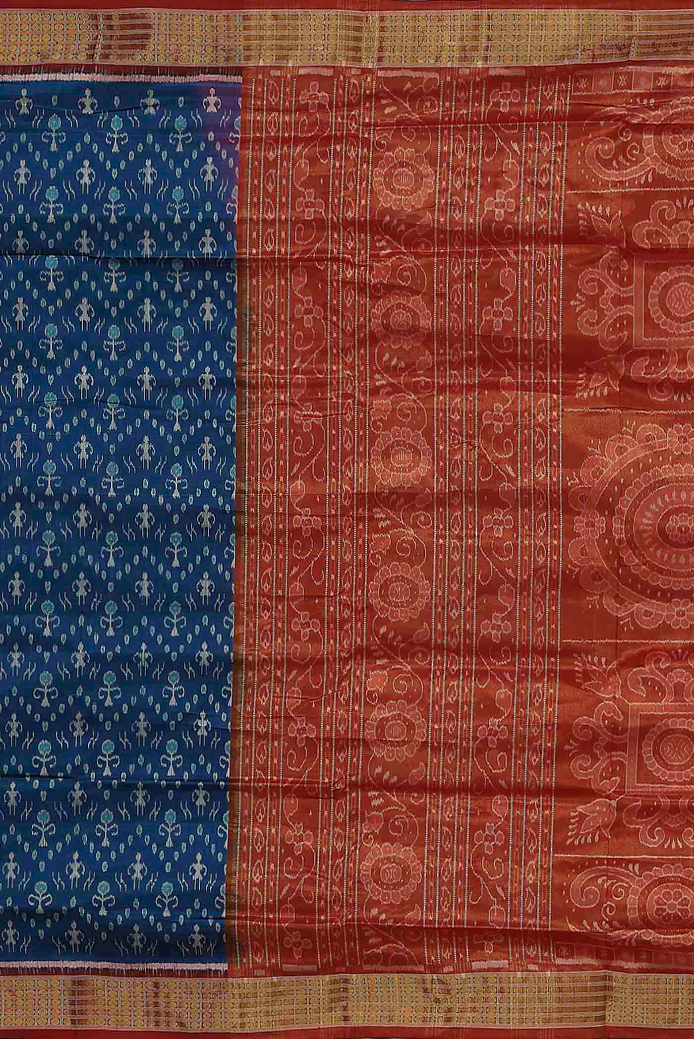 Blue Orissa Silk Saree
