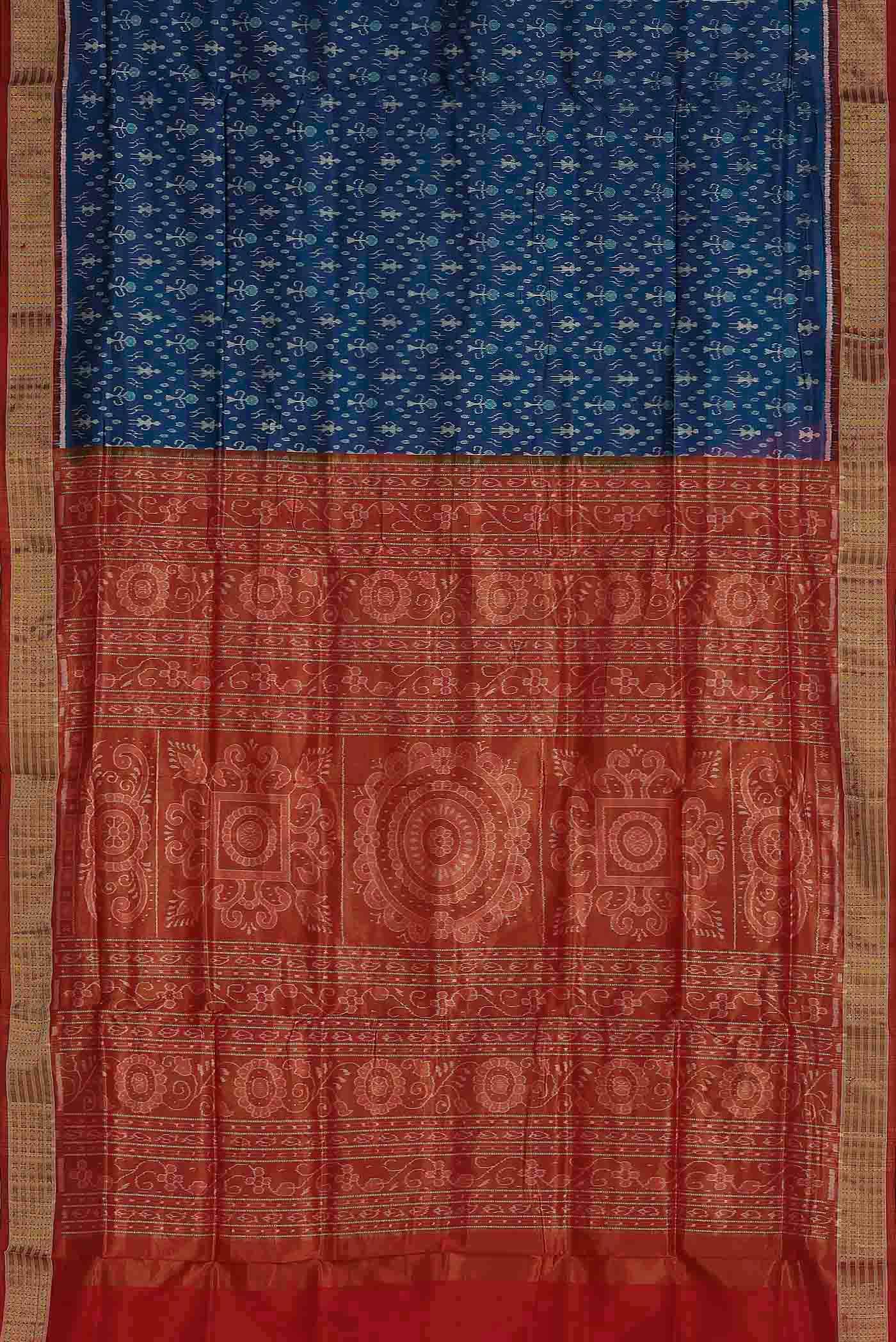 Blue Orissa Silk Saree