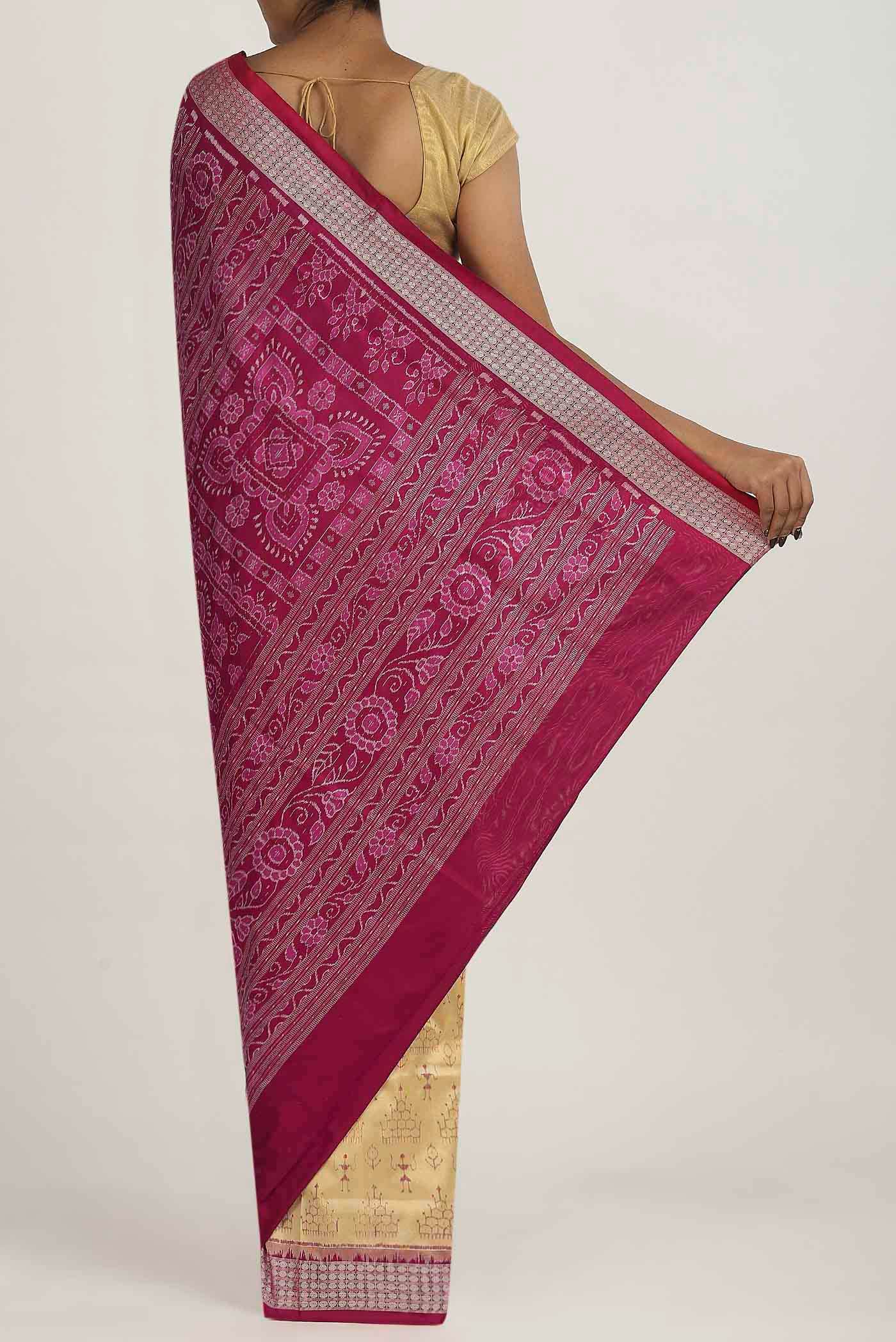Sandal Orissa Silk Saree