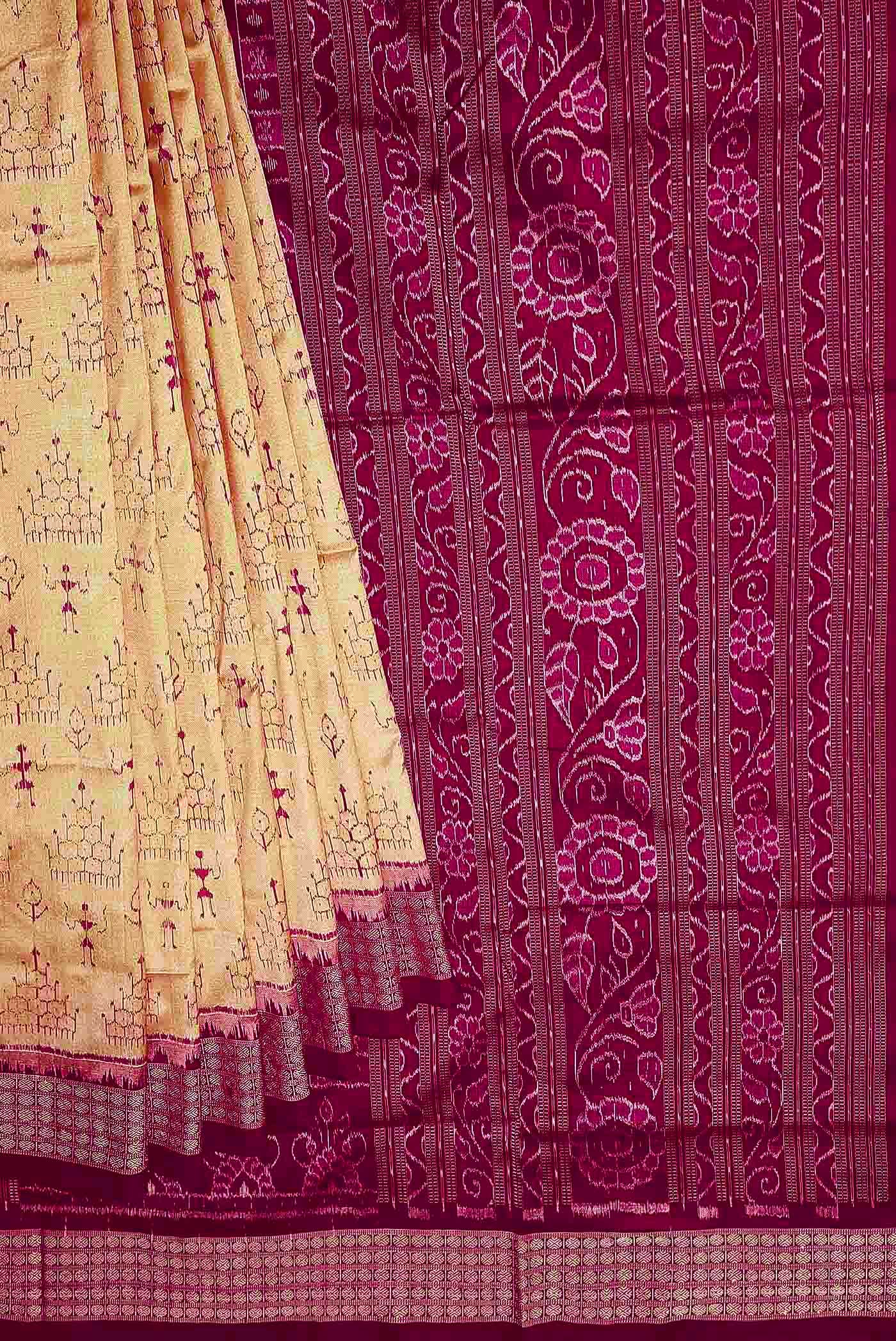 Sandal Orissa Silk Saree