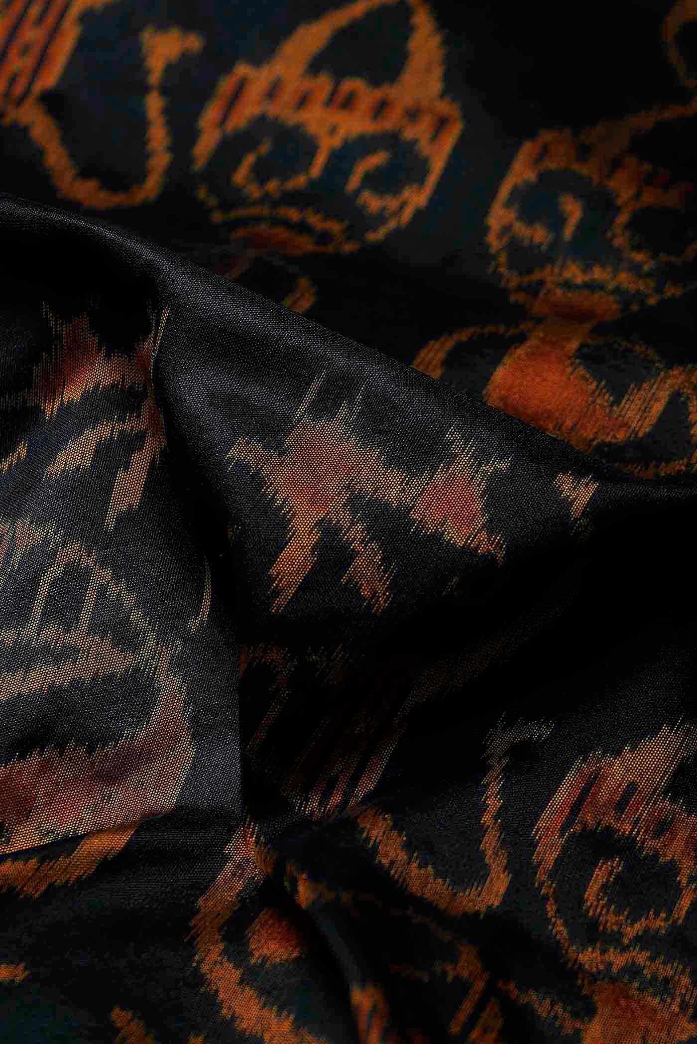Black Orissa Silk Saree