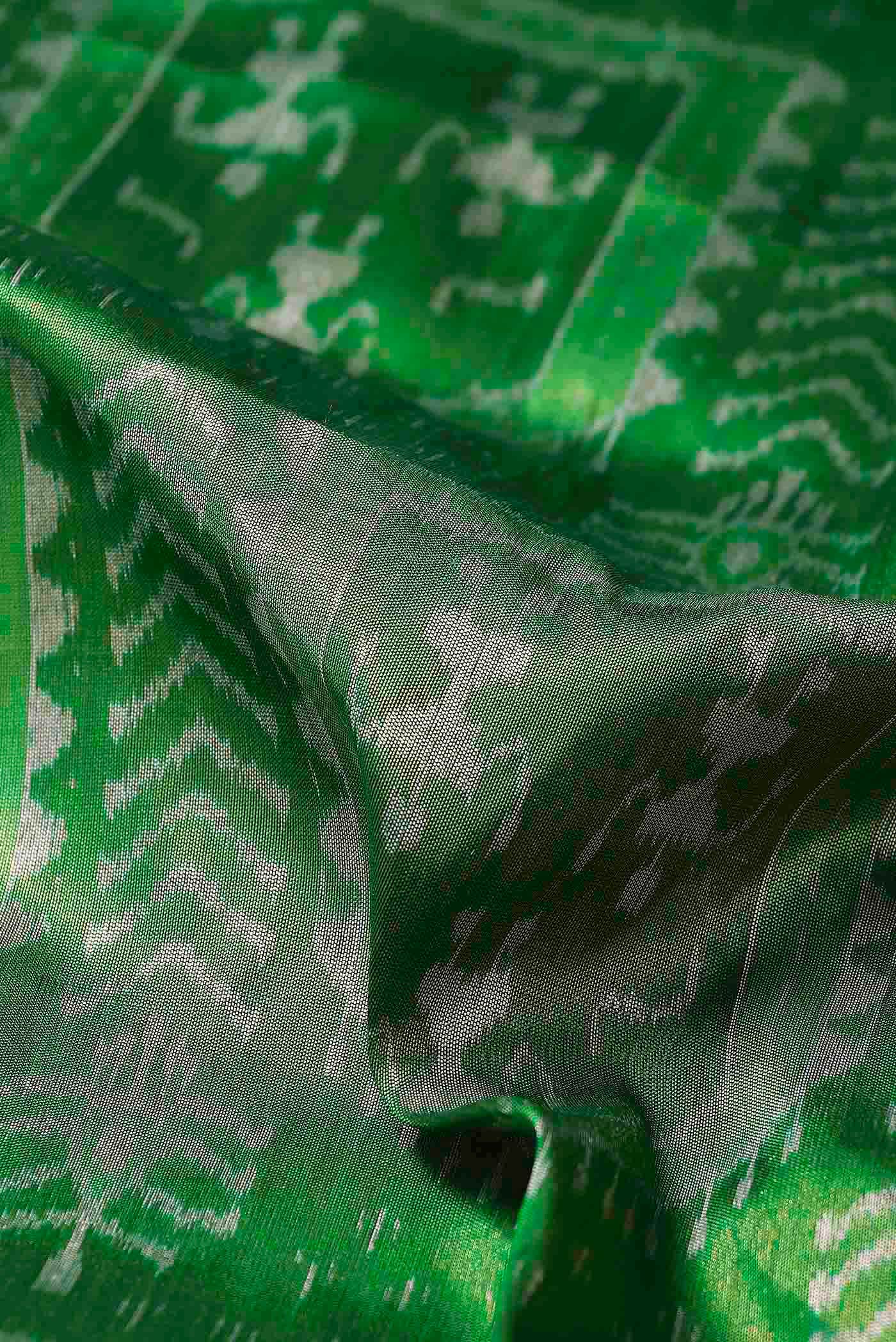 Green Orissa Silk Saree