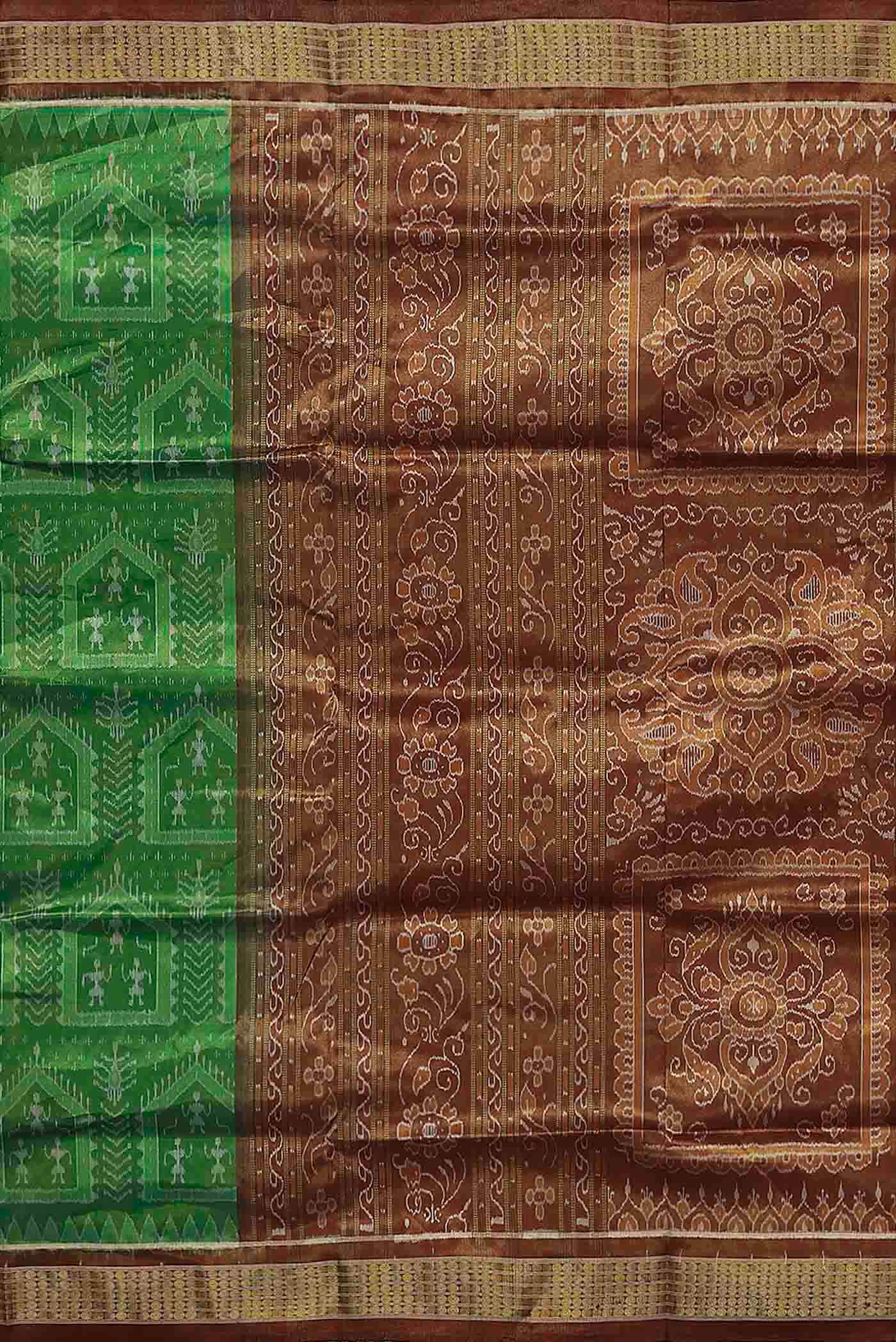 Green Orissa Silk Saree
