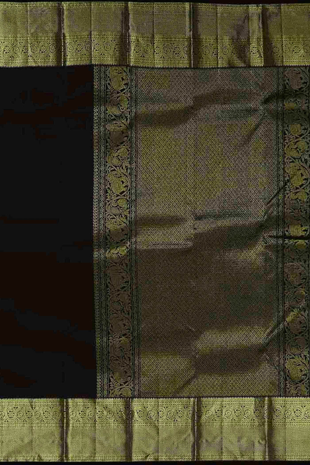 Black Kanchipuram Silk Saree