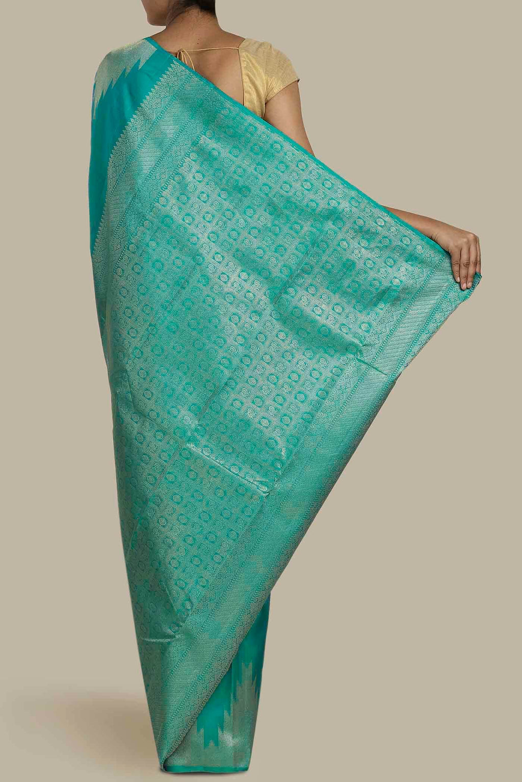 Blue Kanchipuram Silk Saree