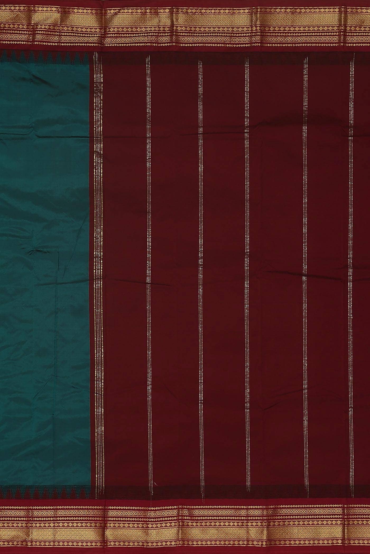 Blue Blended Bangalore Silk Saree