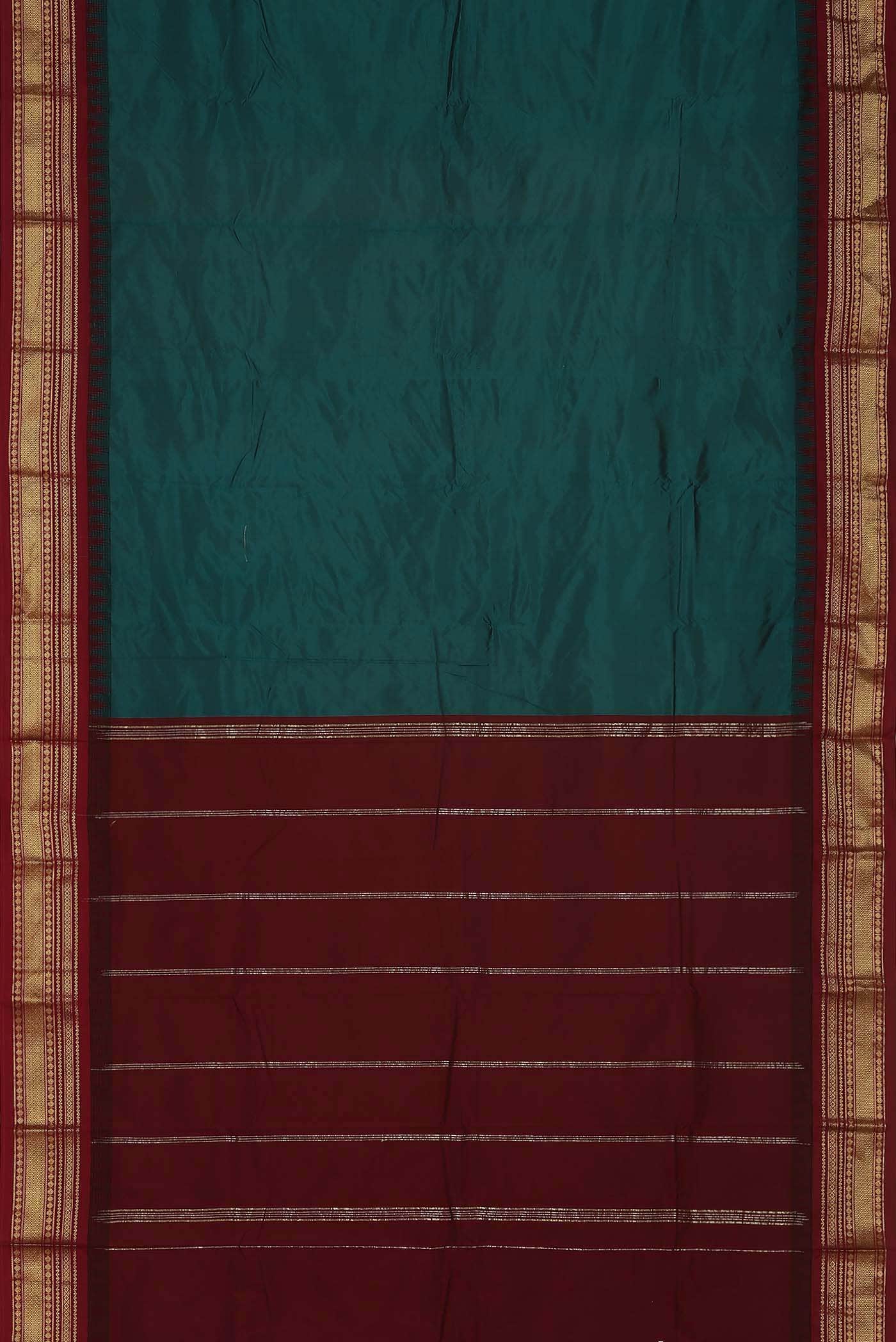 Blue Blended Bangalore Silk Saree