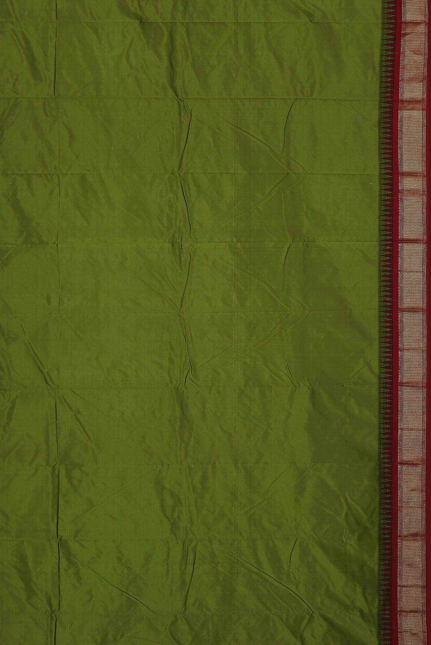 Green Bangalore Silk Saree