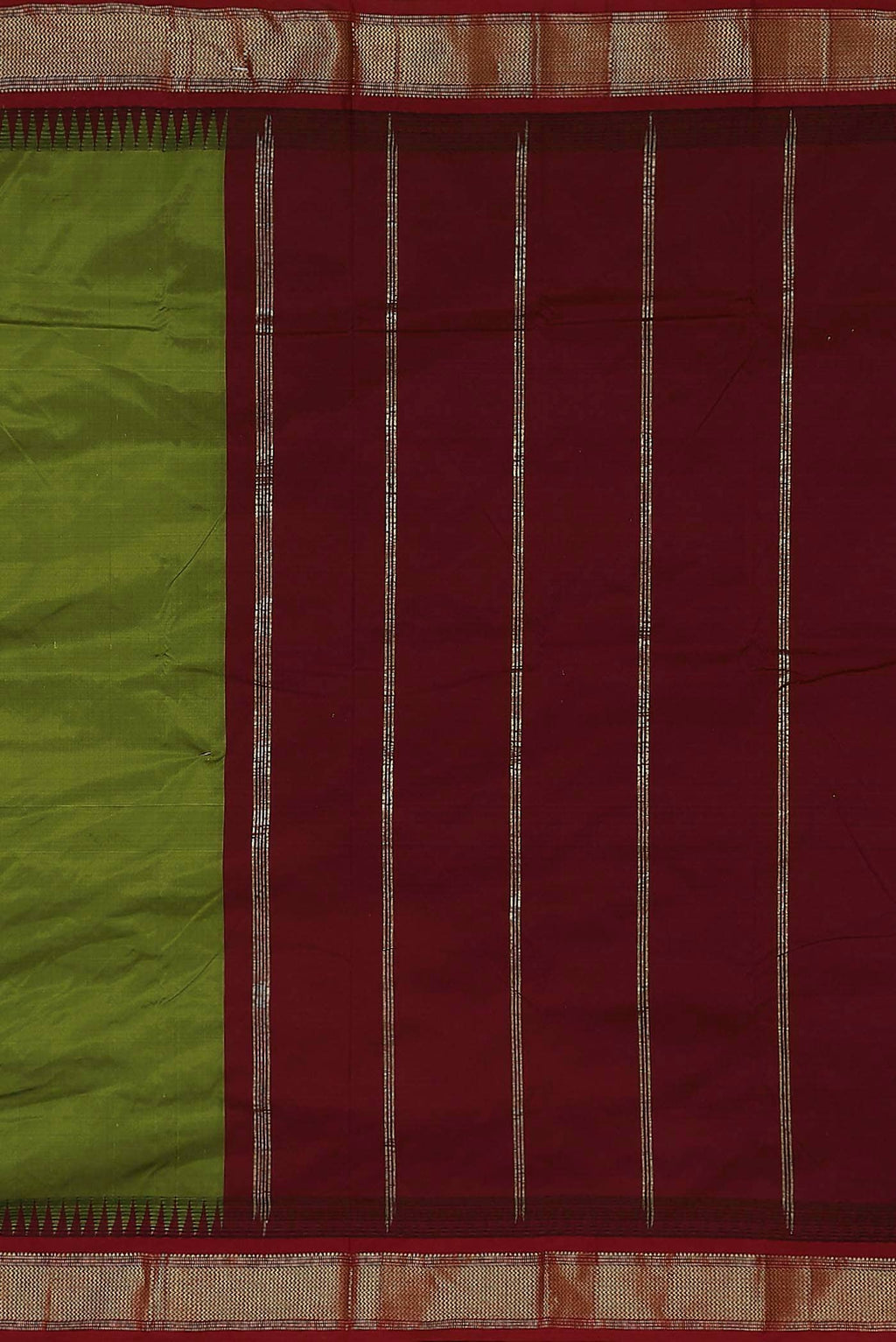 Green Bangalore Silk Saree
