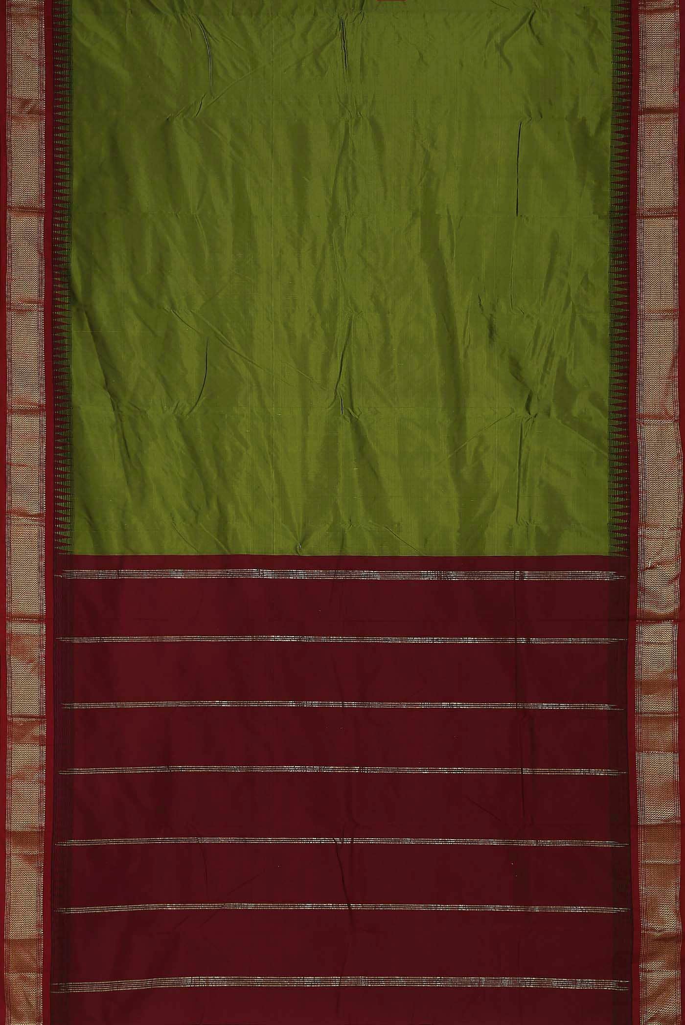 Green Bangalore Silk Saree