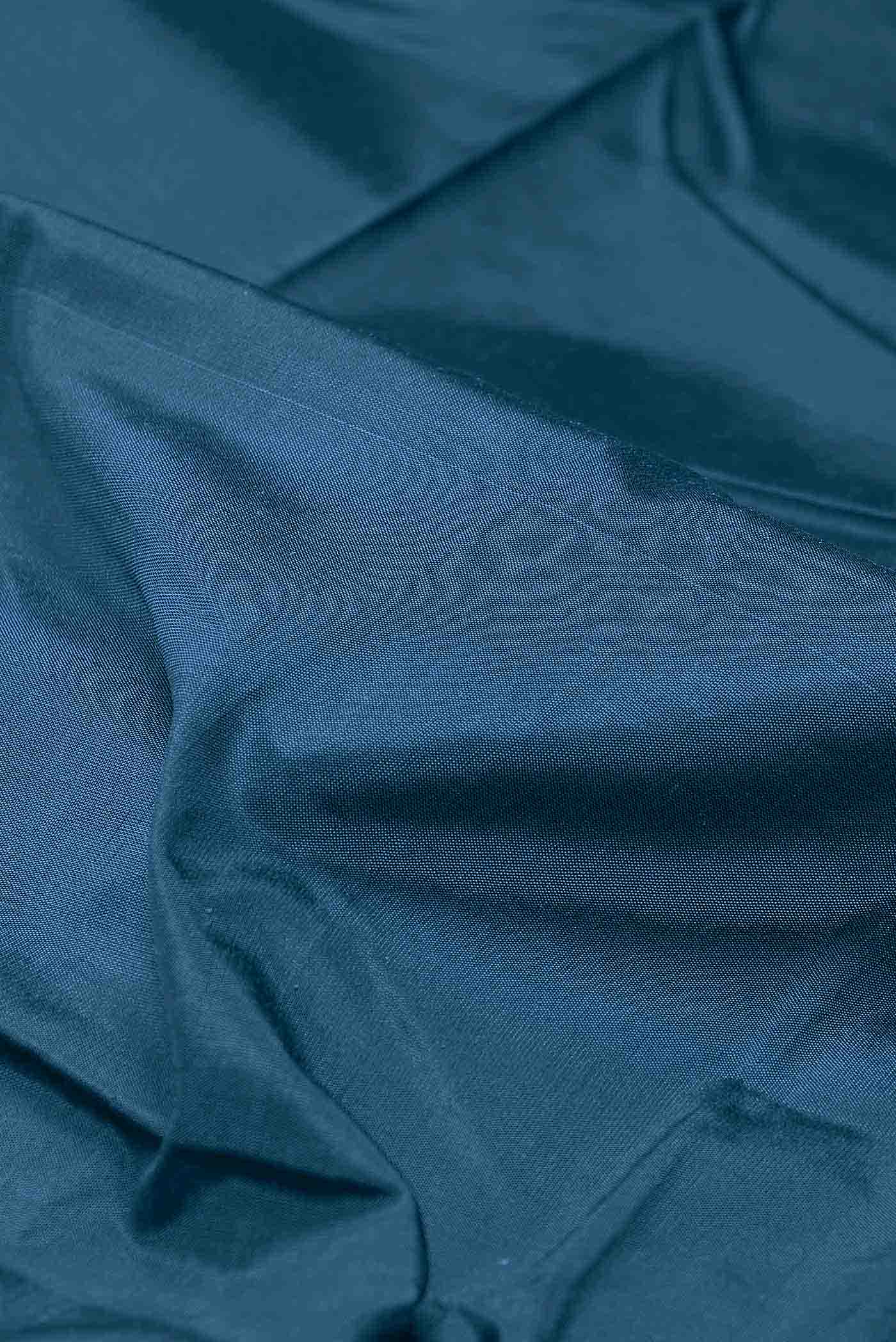 Blue Blended Bangalore Silk Saree